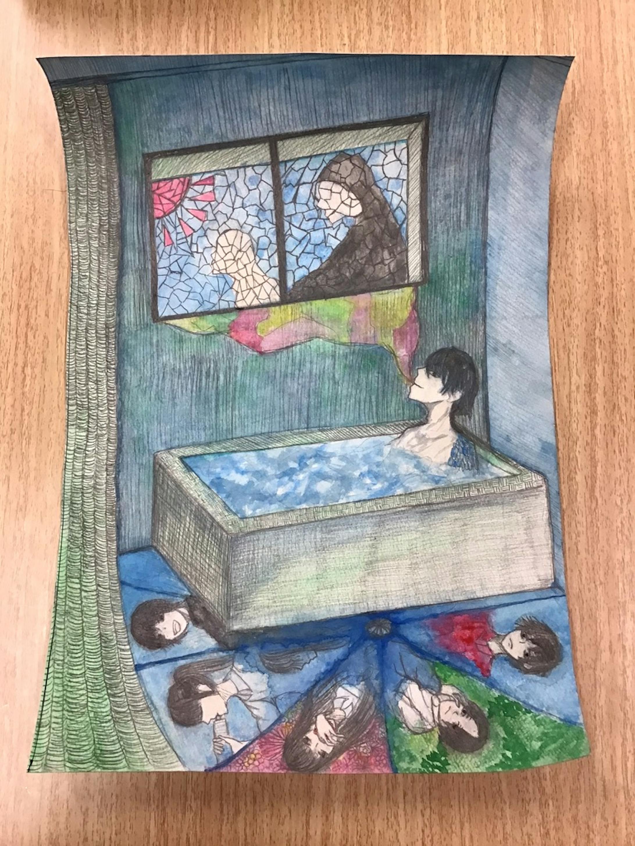 【受賞】【読書感想画】カカノムモノ-1