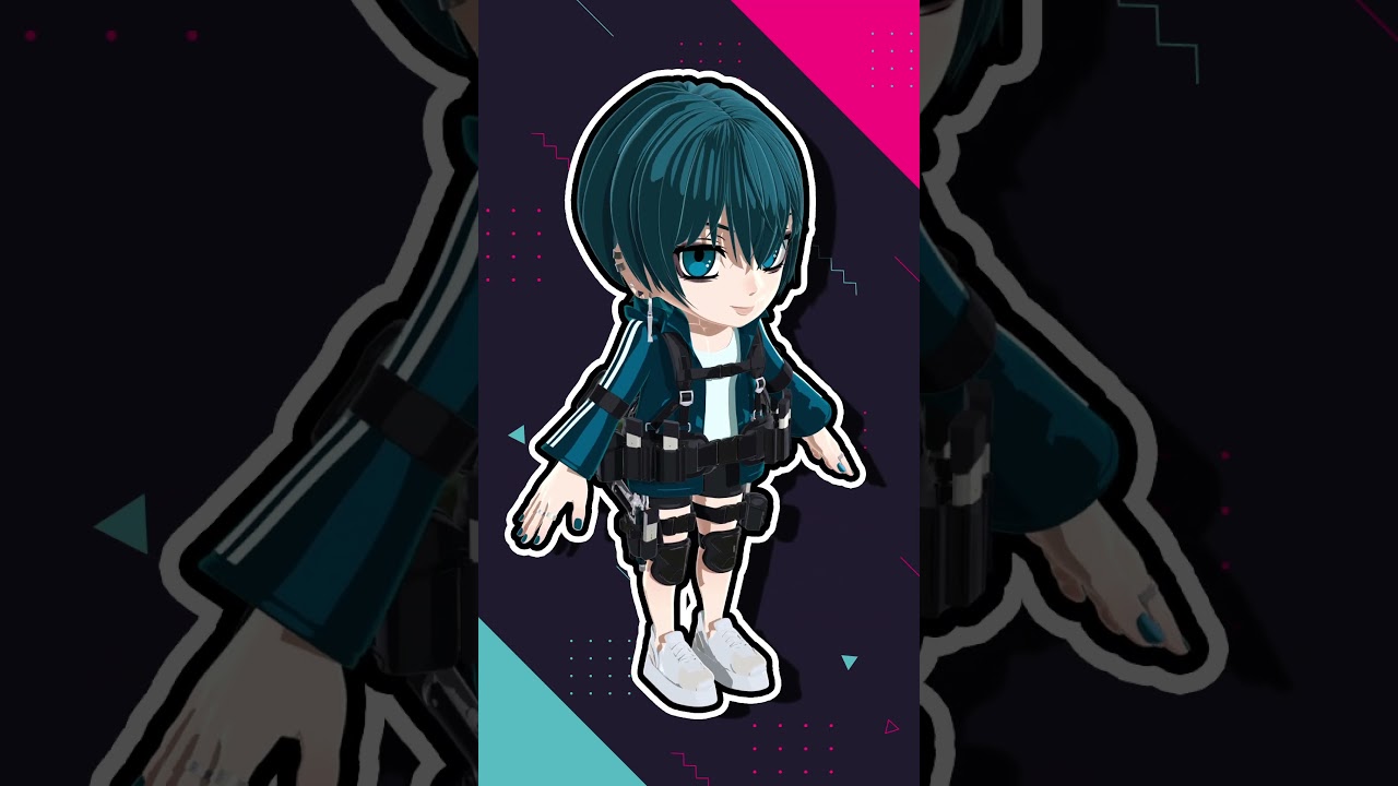 【3Dモデル】デフォルメキャラモデルサンプル