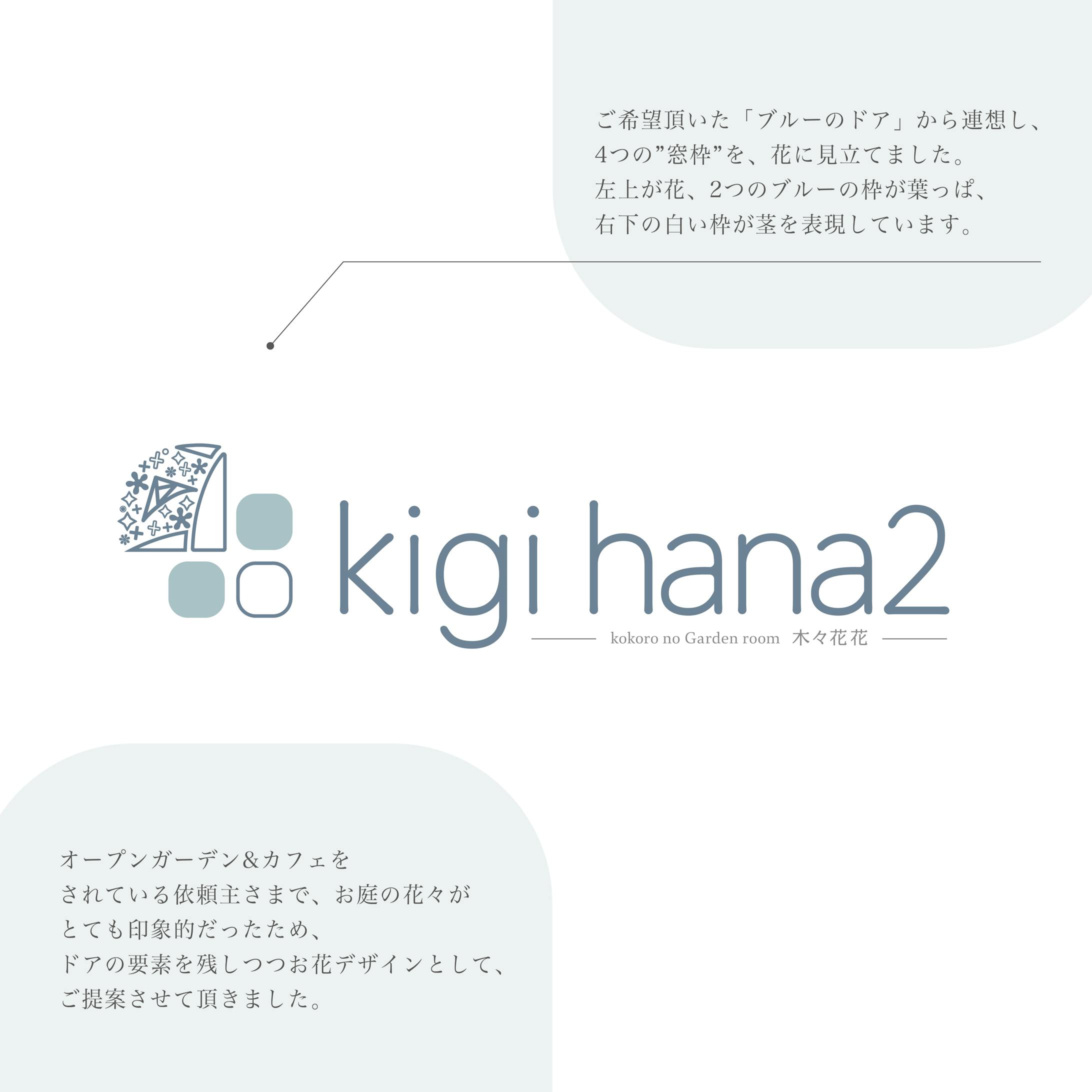 Kigi Hana2ロゴ ガーデン カフェさま