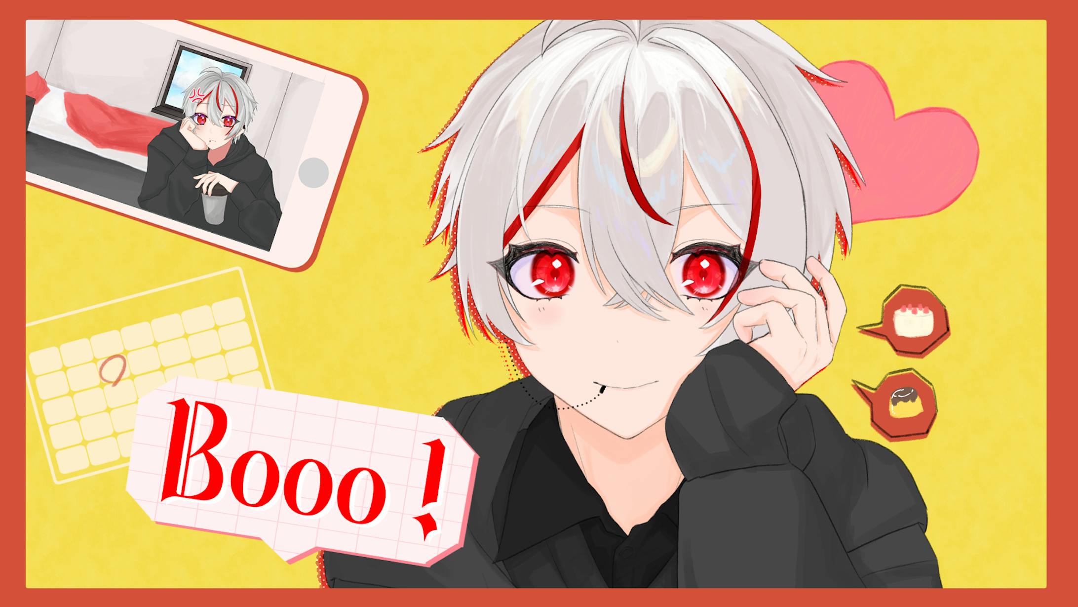 【work】晄-HIKARI-様 Booo! イラスト,動画