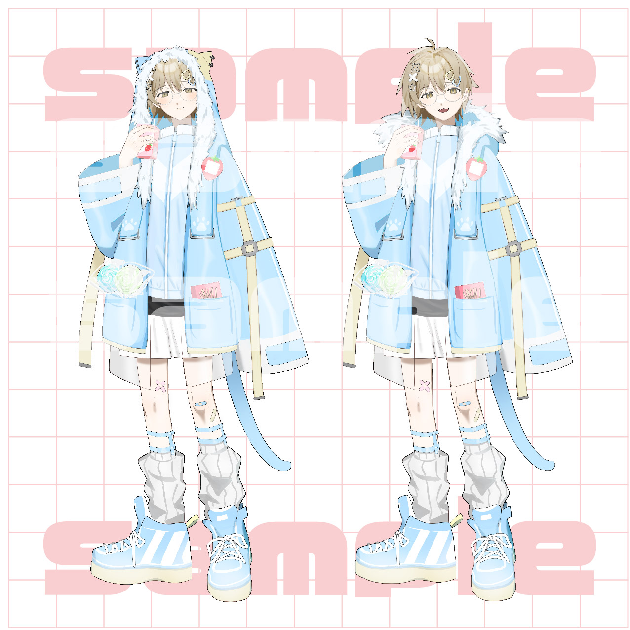 IRIAM配信用立ち絵、衣装制作／隠シュウ様-1