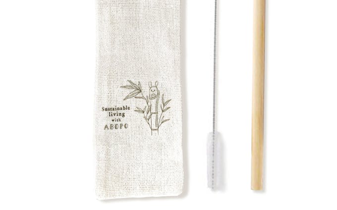 a logo for bamboo straws