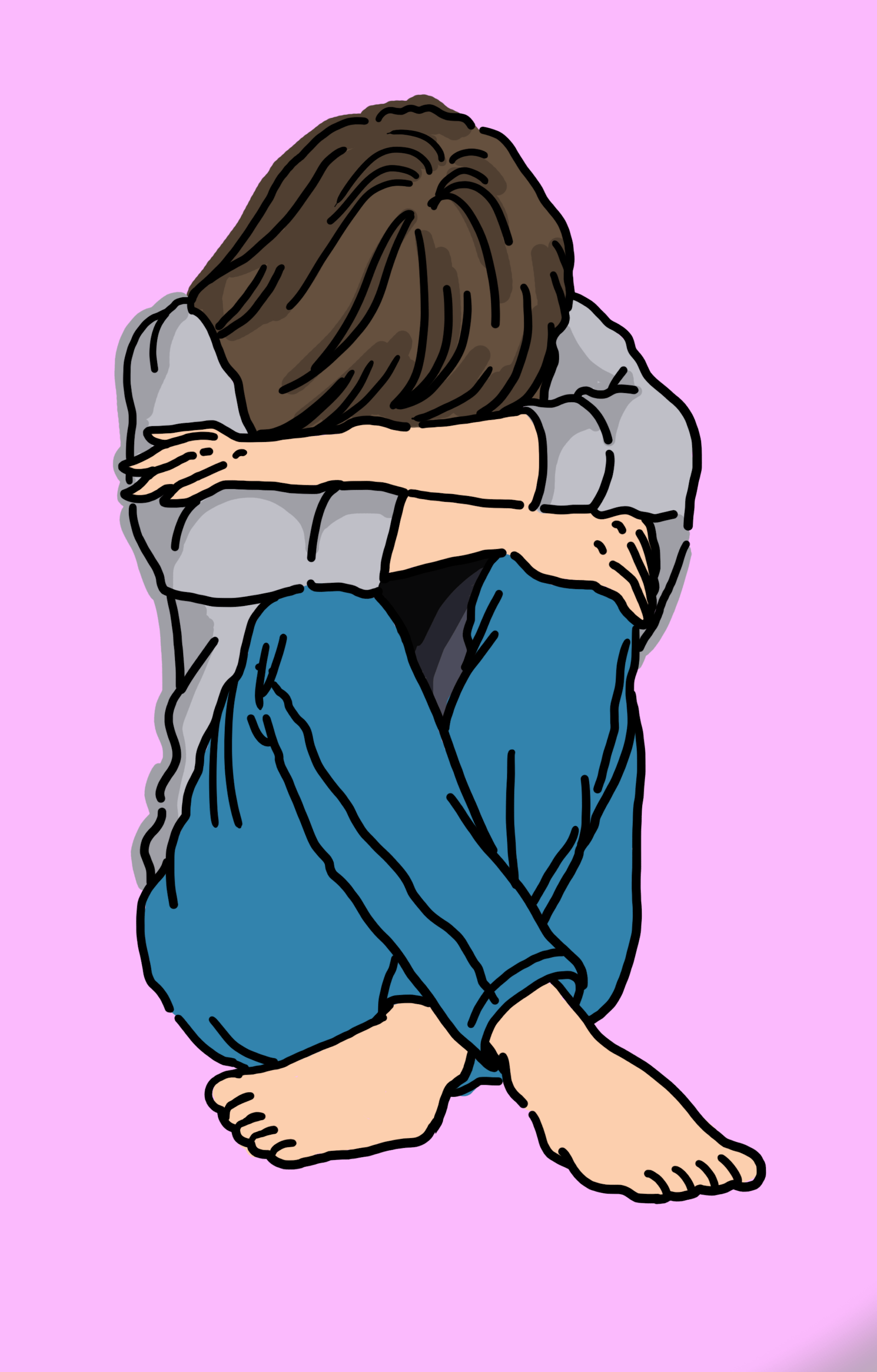 落ち込んでる女性-1