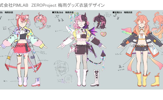 ZEROProject衣装デザイン