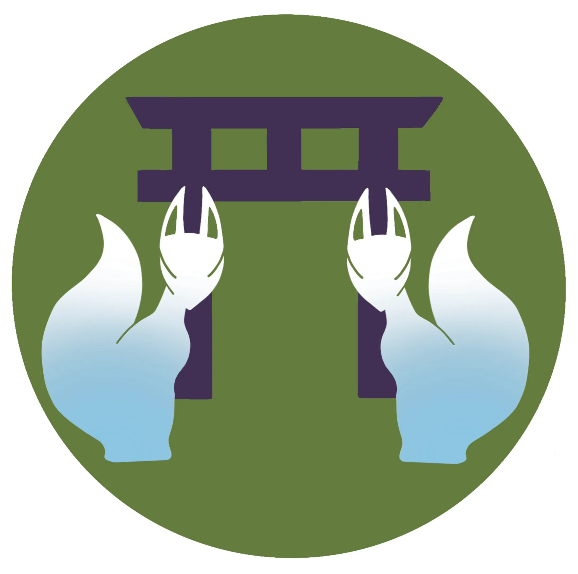 キツネと神社のマーク