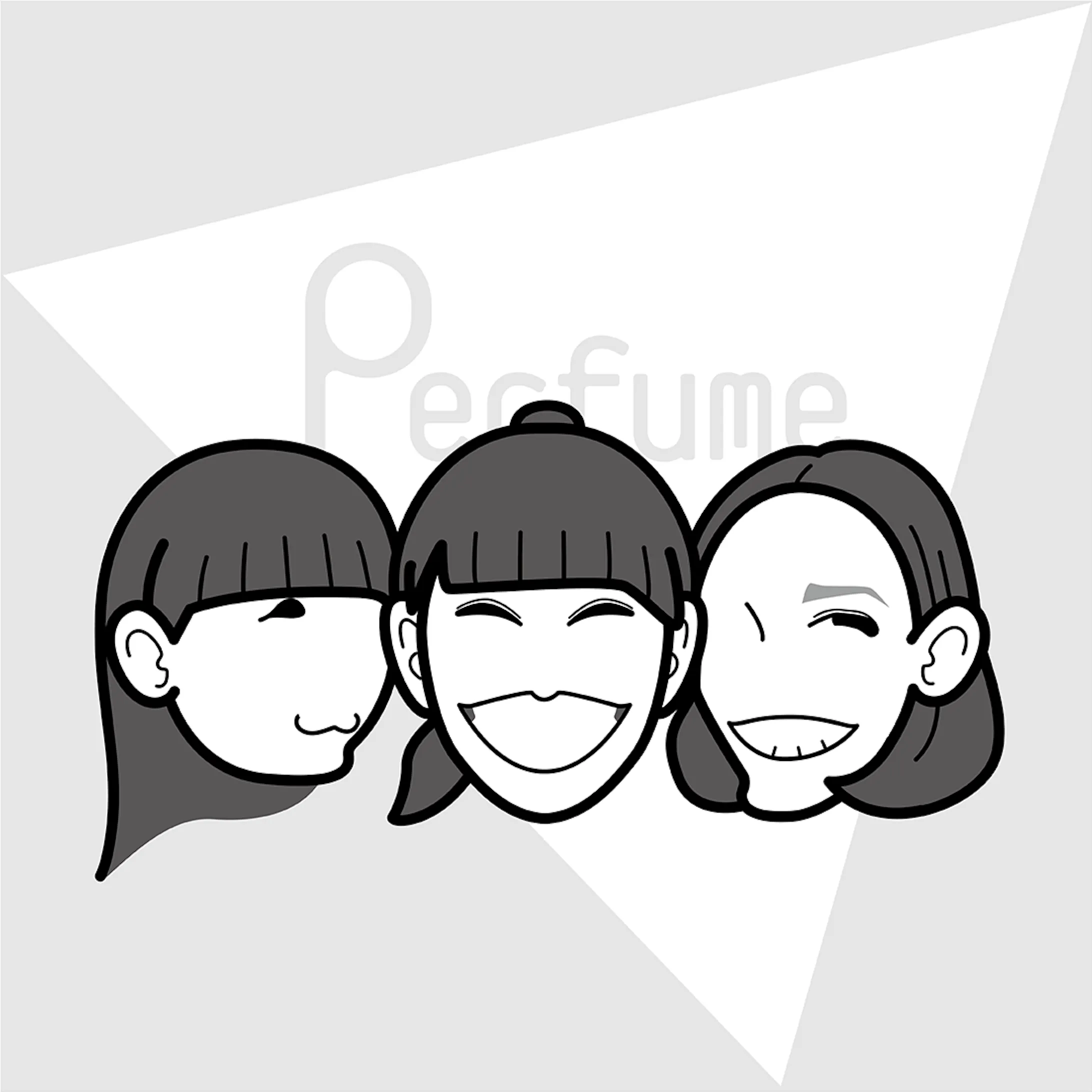 Perfume 似顔絵イラスト Perfume 似顔絵イラスト