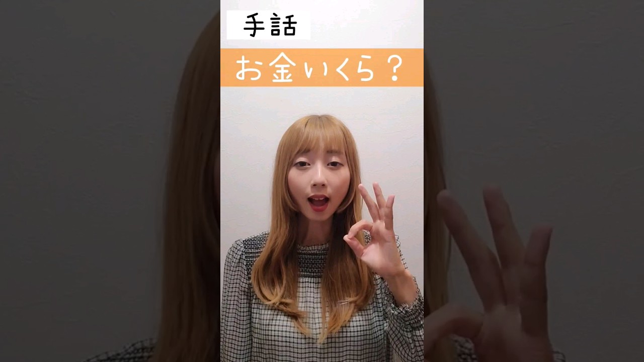 手話｢お金いくら？｣