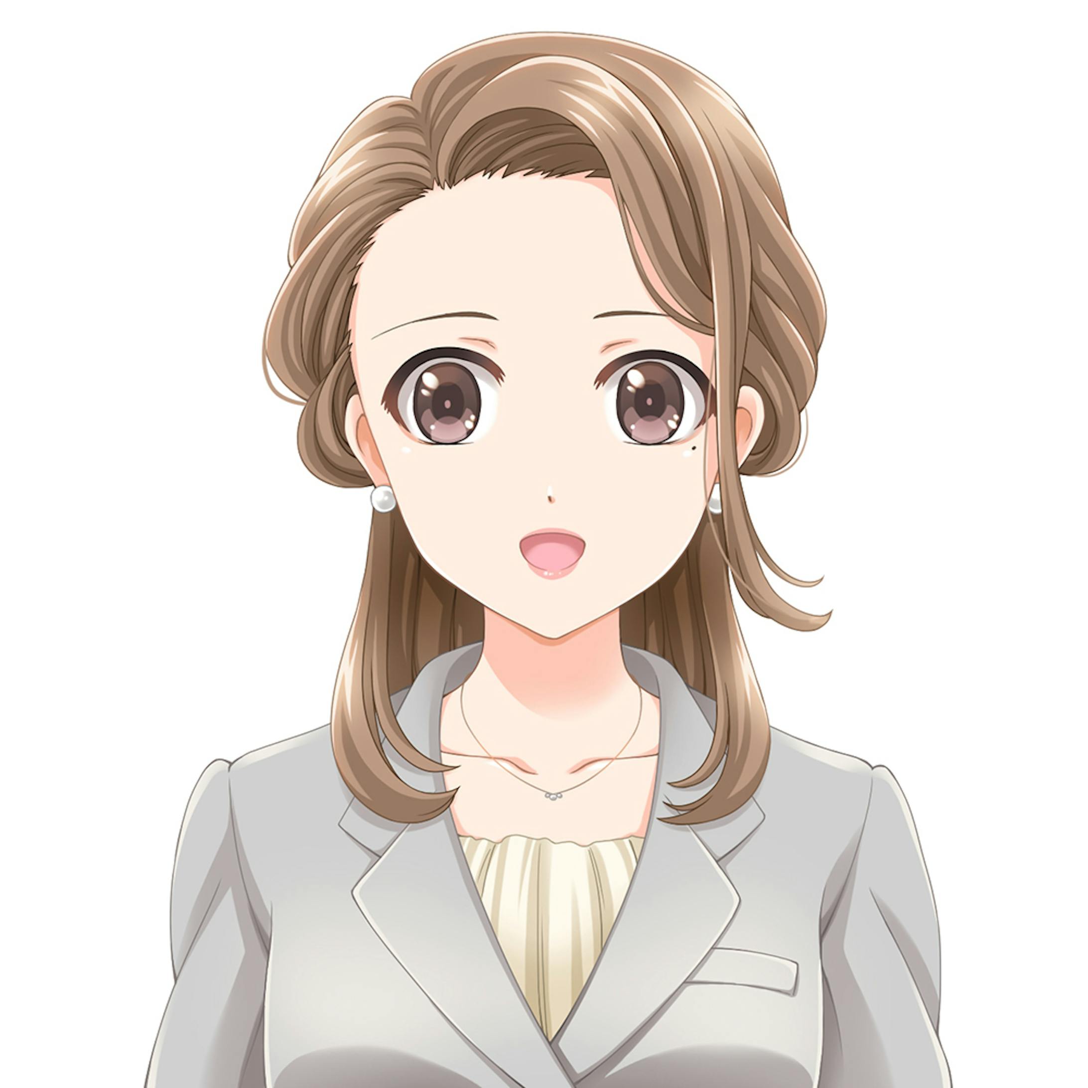 創作絵 チャットボット用女性キャラクターイラスト案 創作絵 チャットボット用女性キャラクターイラスト案