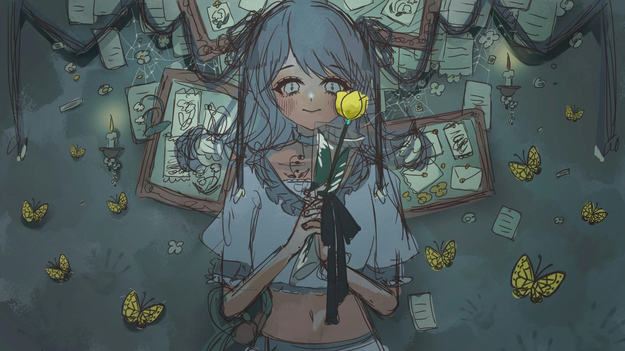 青い瞳の色に変更し、こちらで進めました