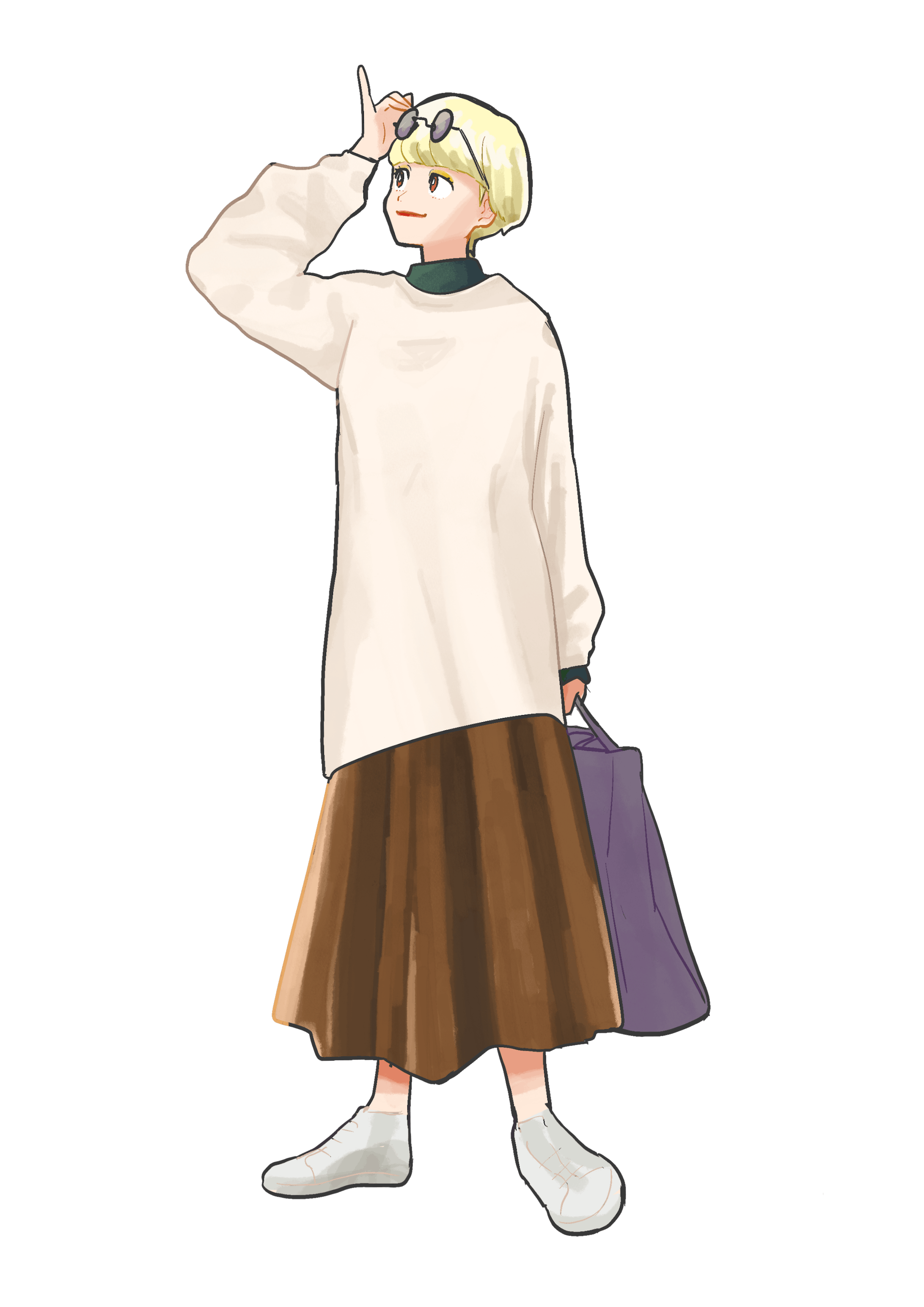 ファッションイラスト4点