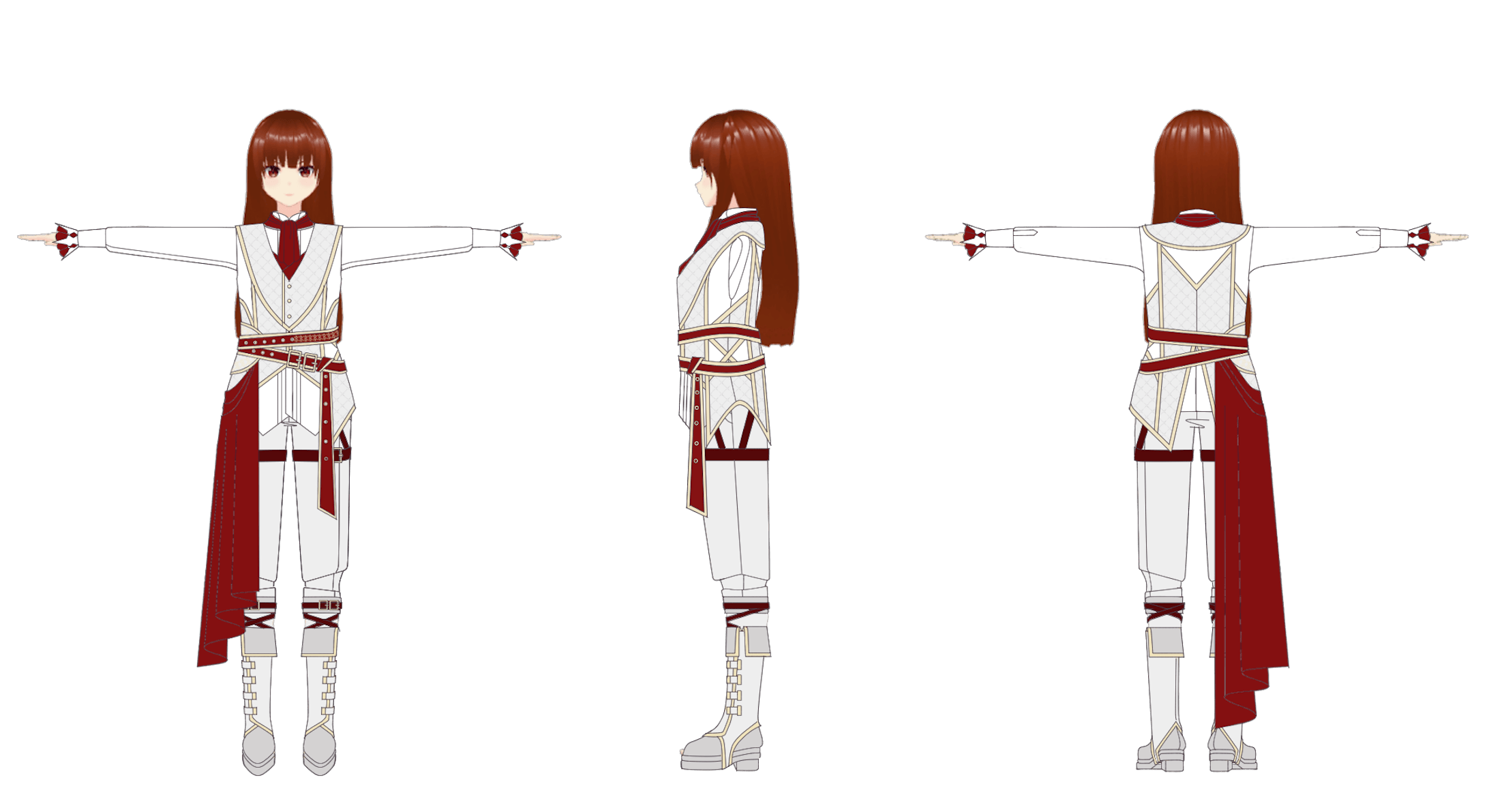 V-inc様3DVR舞台ハムレット用衣装-1