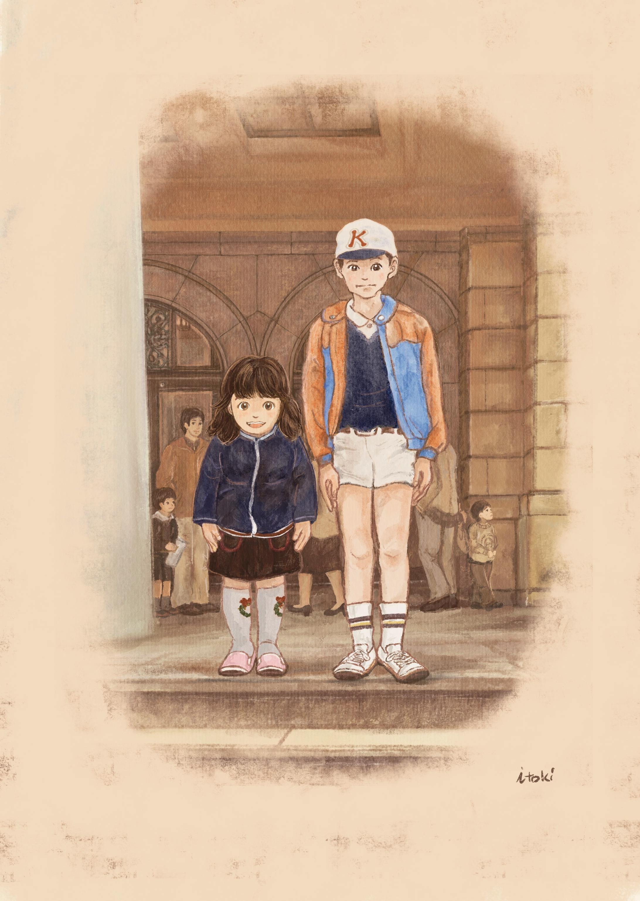 従兄弟と国立科学博物館前にて