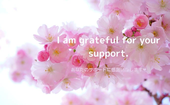 桜の花で【thank-you card】