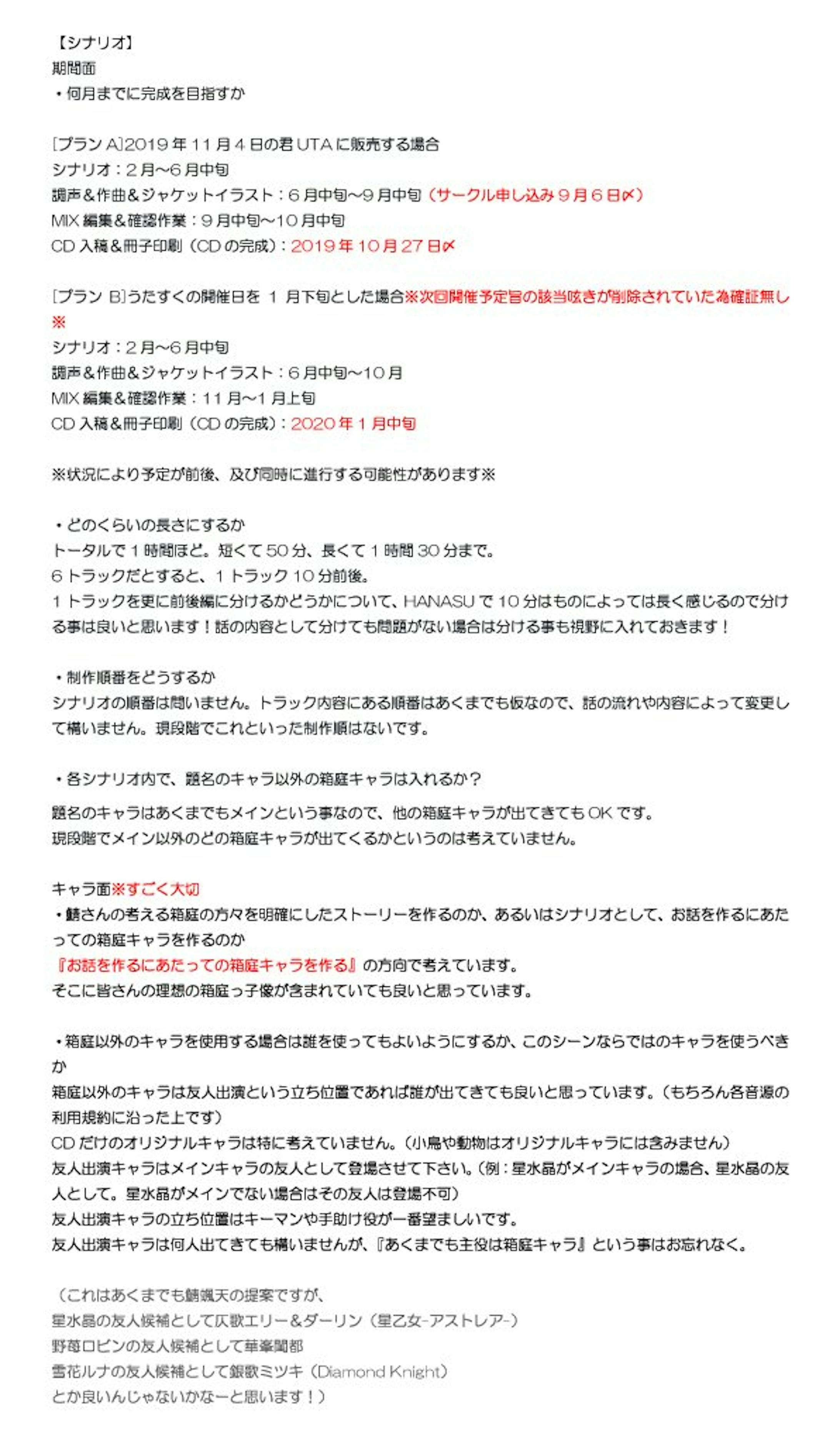 当初の予定