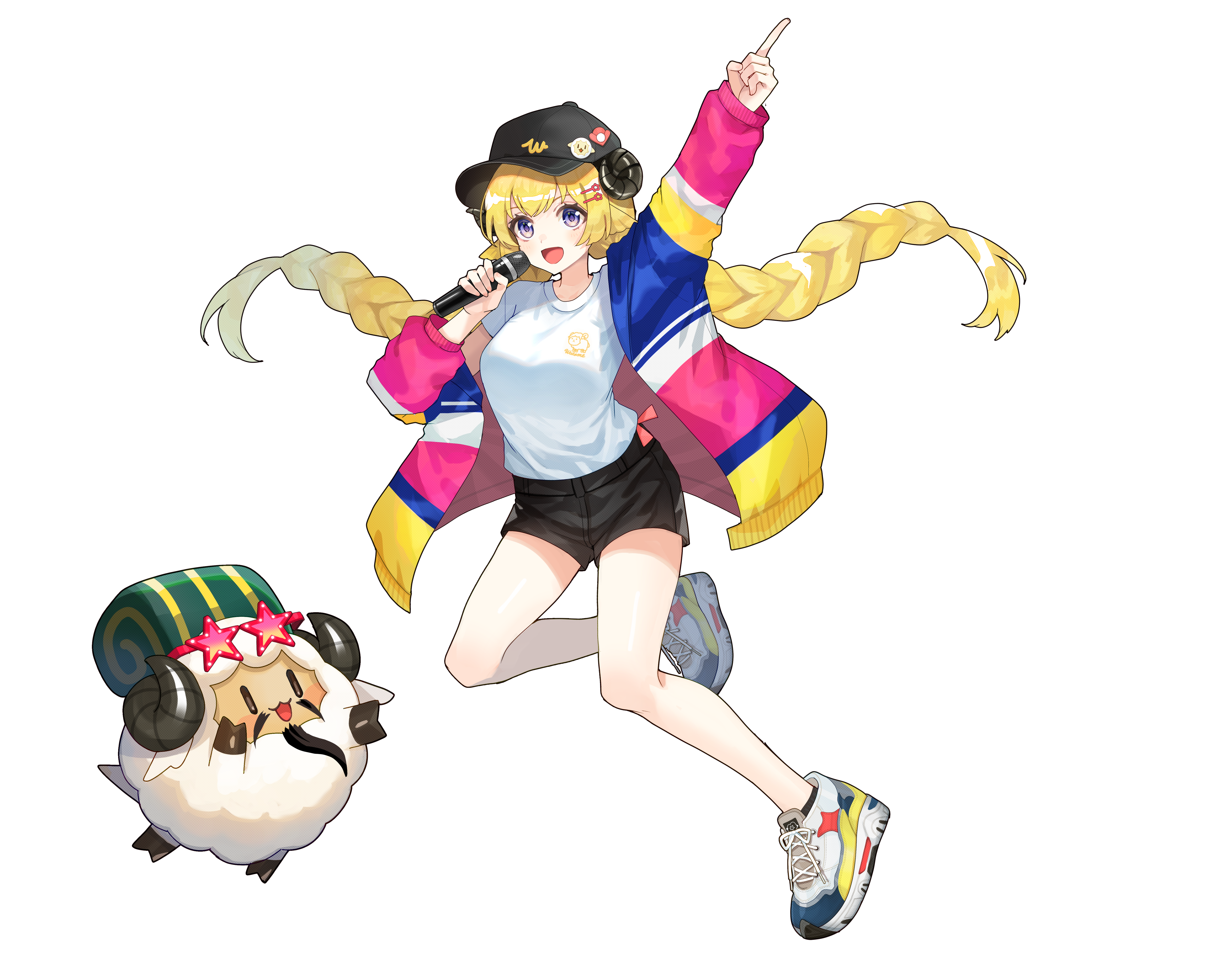 カバー株式会社 角巻わため様「チキチキバンバン(Cover)」動画イラスト-1