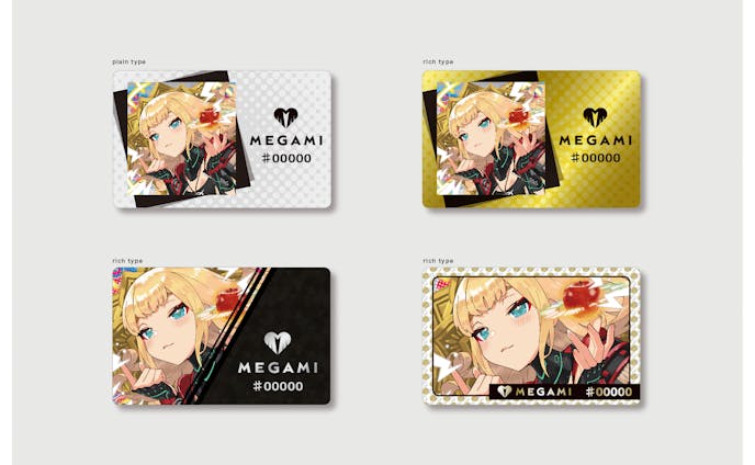 『MEGAMI』カードデザイン / Fao様