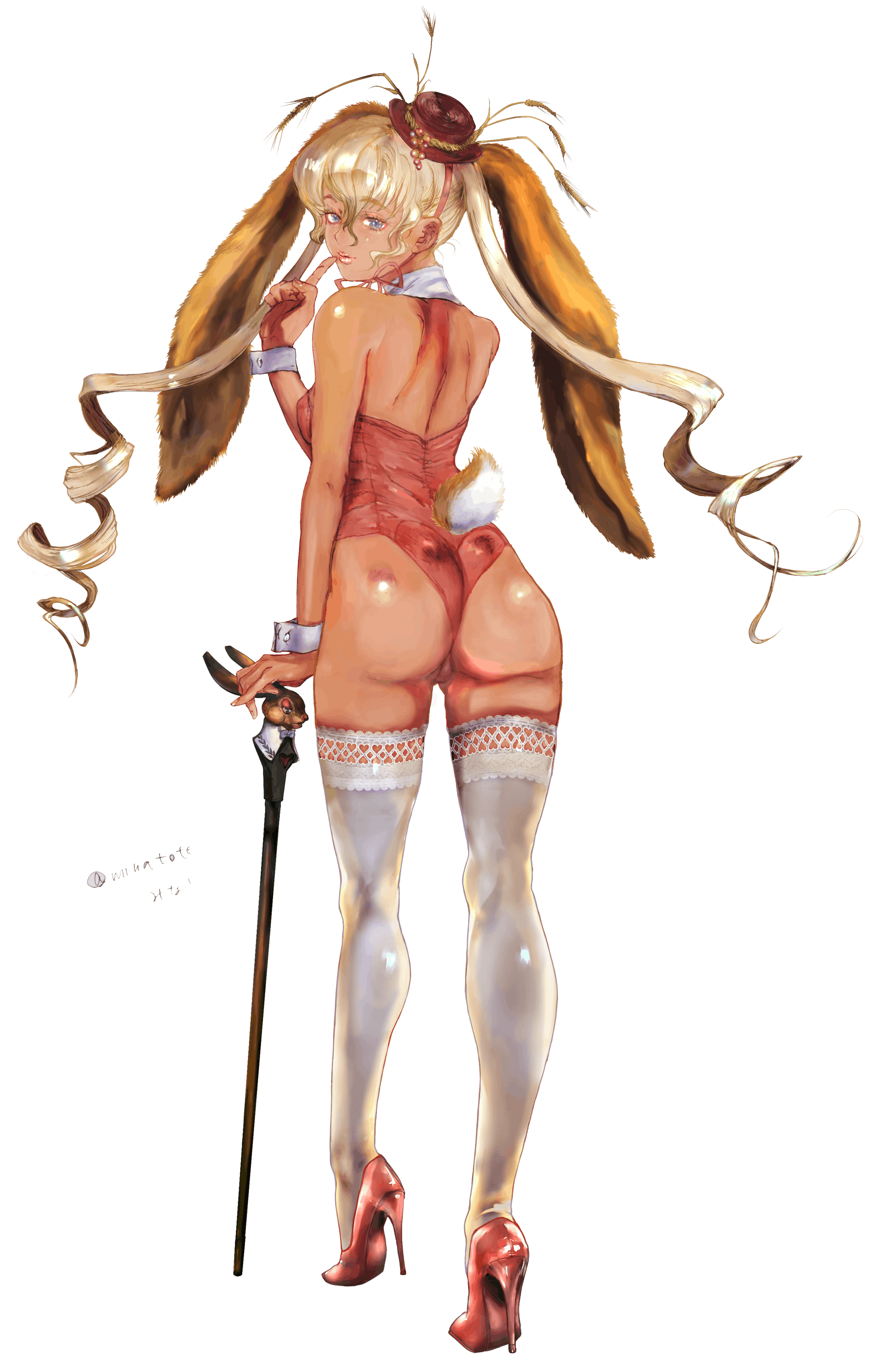 ３月ウサギ擬人化 バニーガール