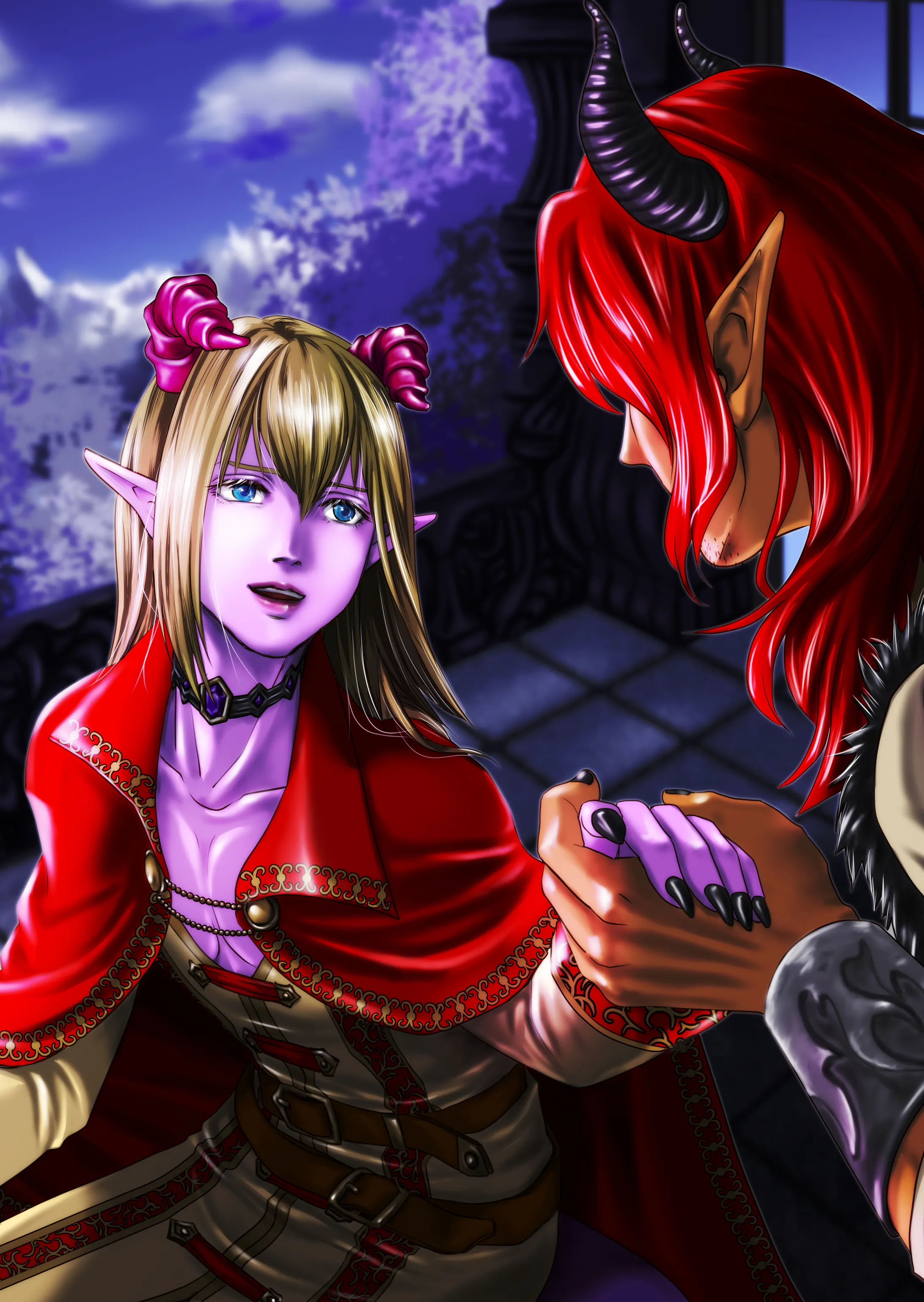 耽美系カラーイラスト 男性 耽美系カラーイラスト 男性