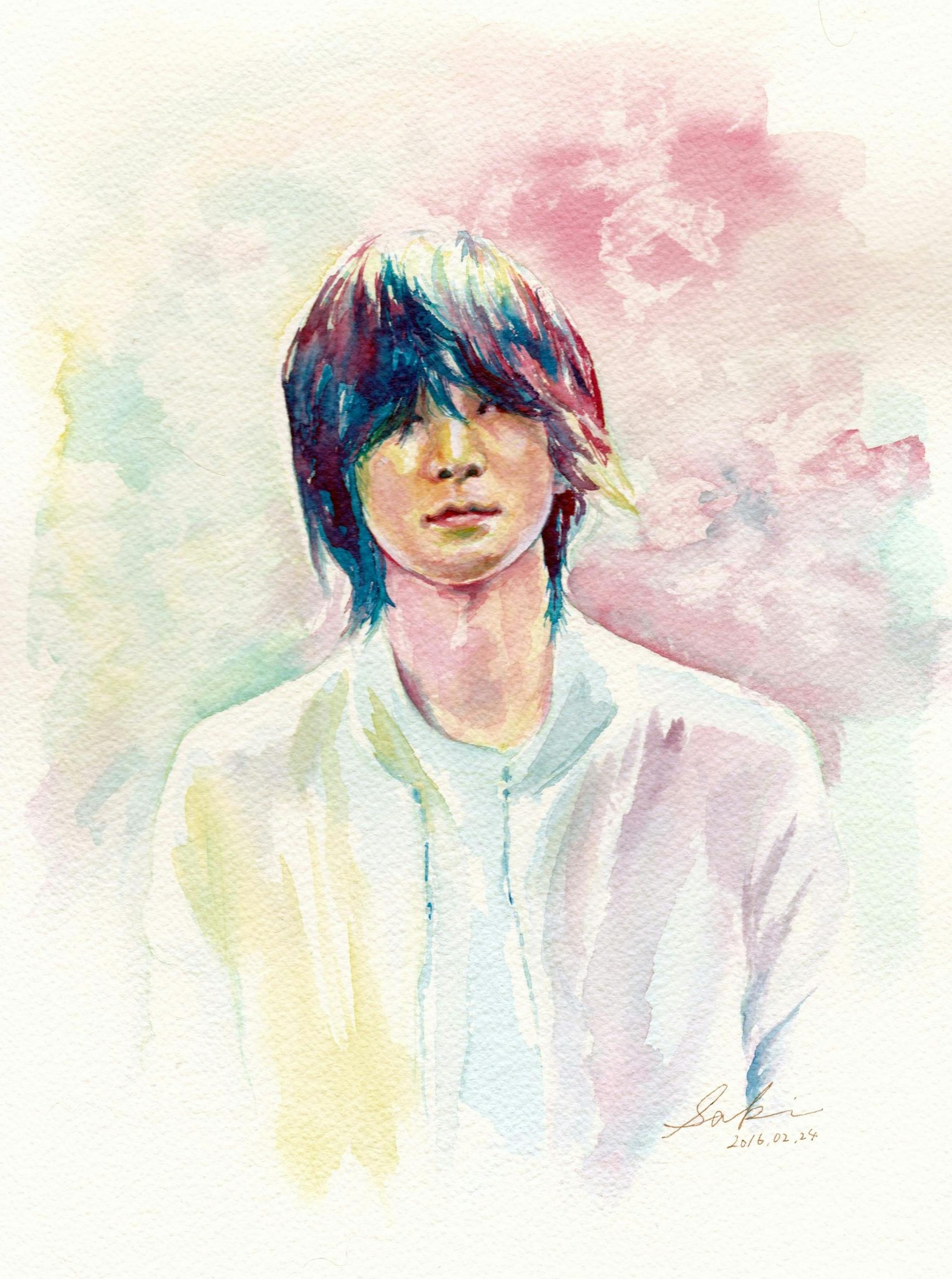 アーティストの似顔絵 Bump Of Chicken藤原基央さん アーティストの似顔絵 Bump Of Chicken藤原基央さん