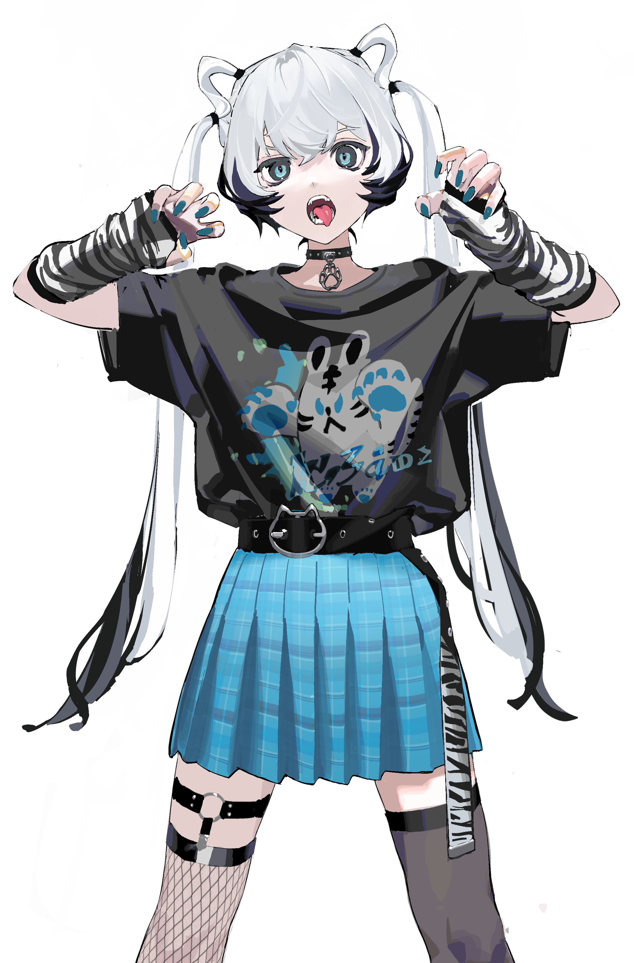 OC_青パンク白虎-1