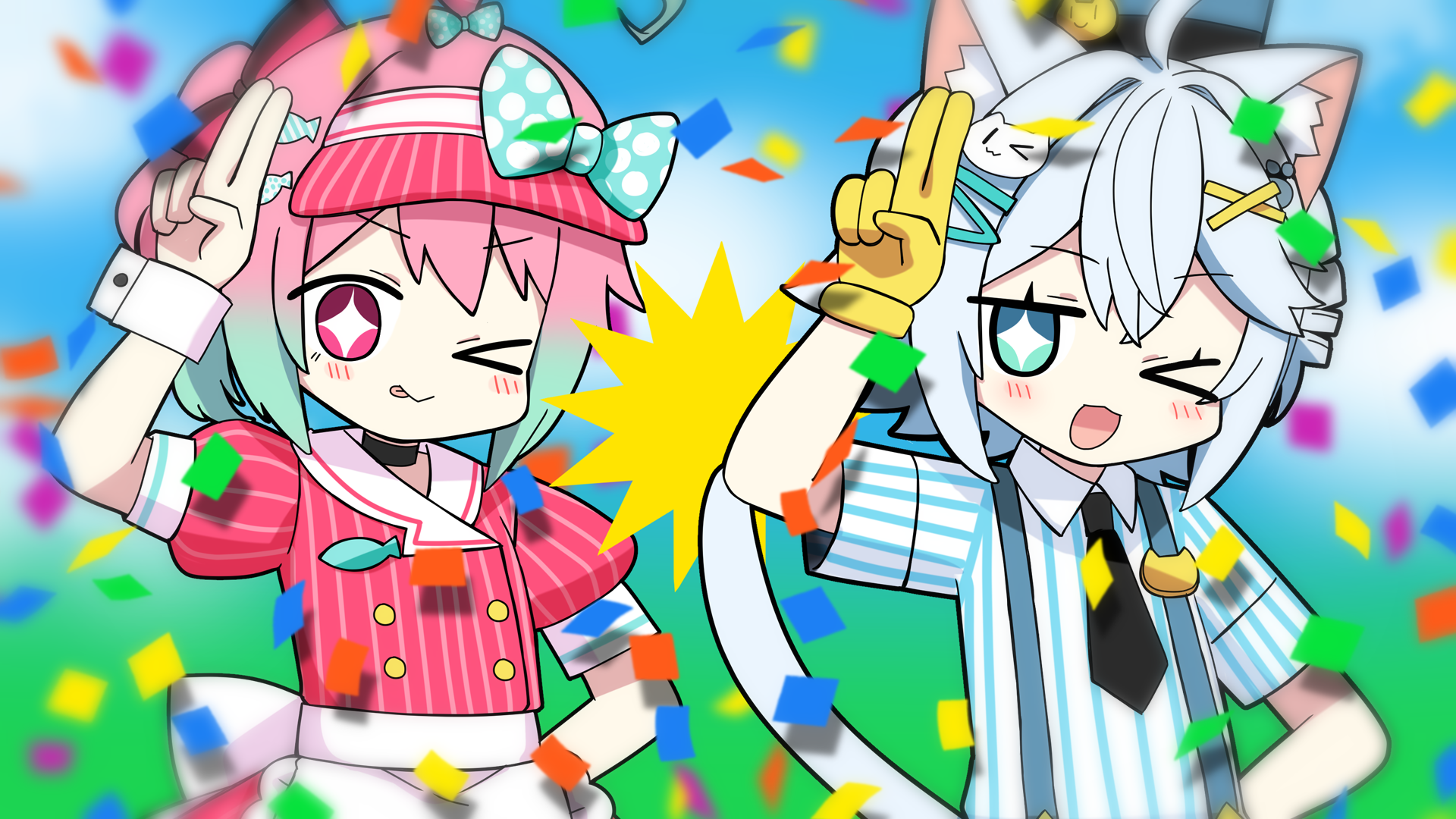 【お仕事】「メズマライザー」歌ってみた用サムネイルイラスト-1