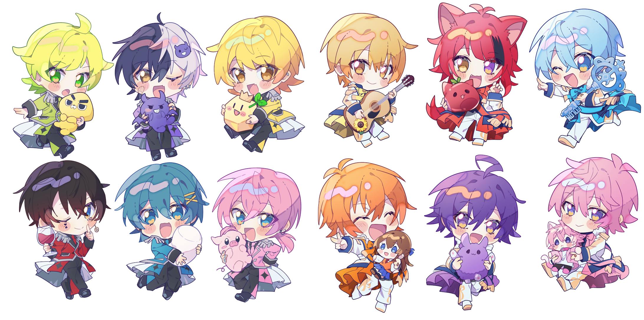 【応援のぼり】すとぷり・AMPTAKxCOLORSデフォルメ-1