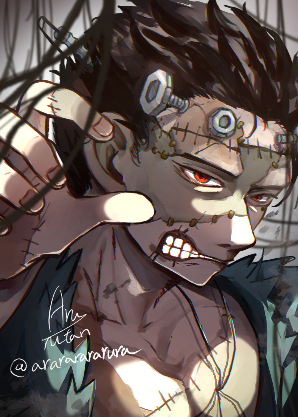 【オリジナル】2h drawing ビル×フランケンシュタイン-1