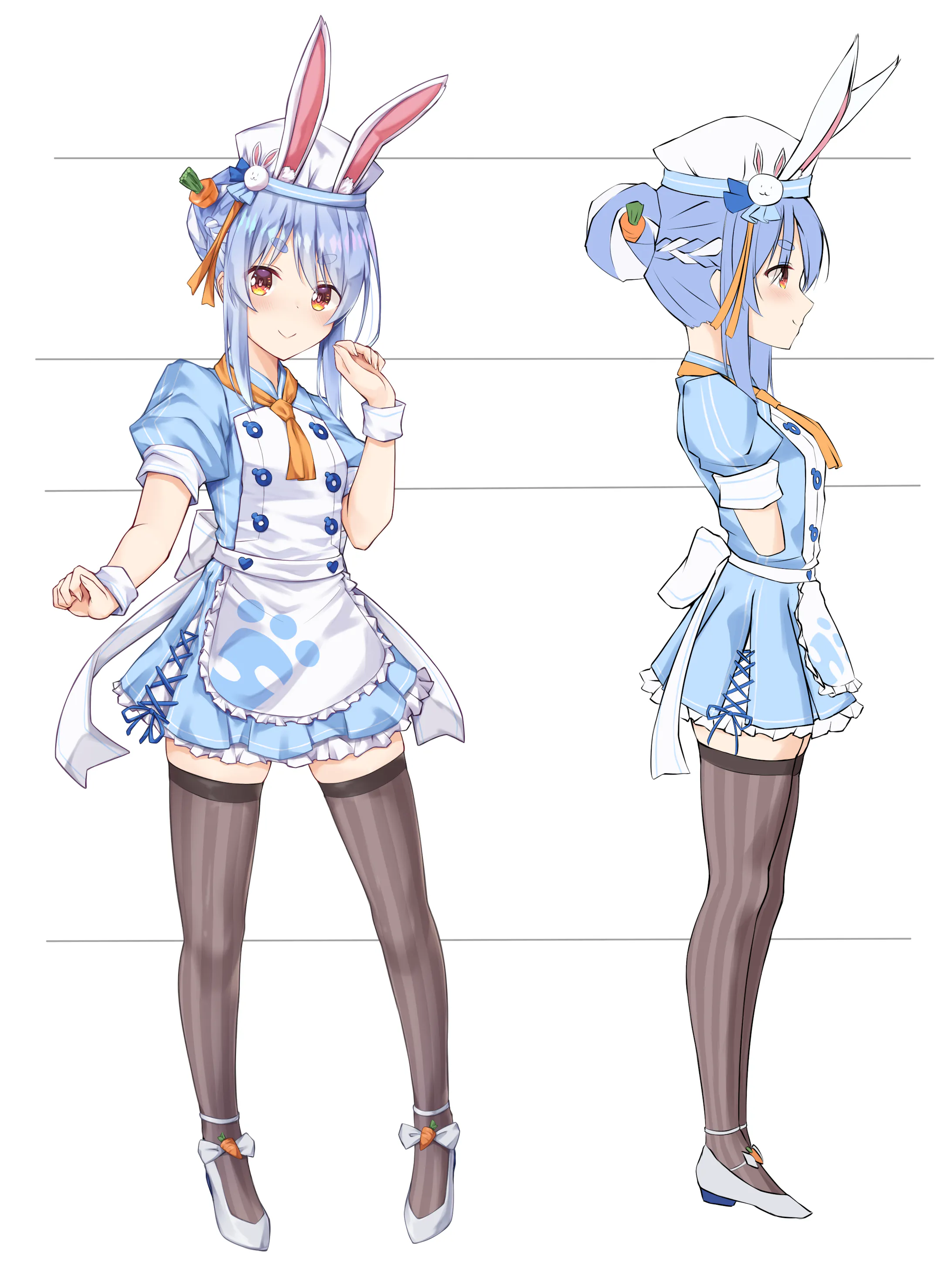 バレンタイン衣装デザイン兎田ぺこら