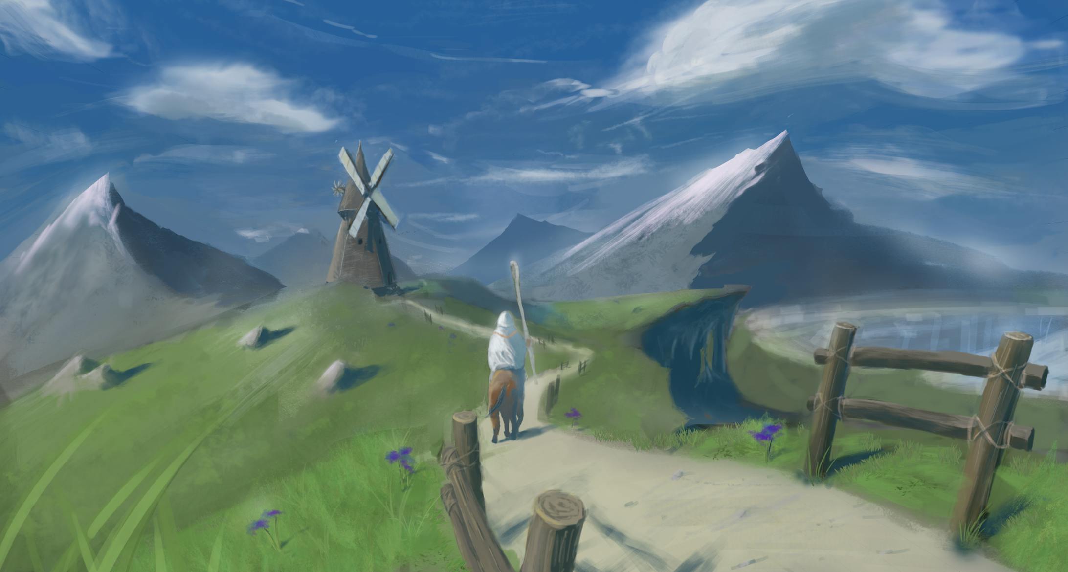 デジタル背景の練習-1