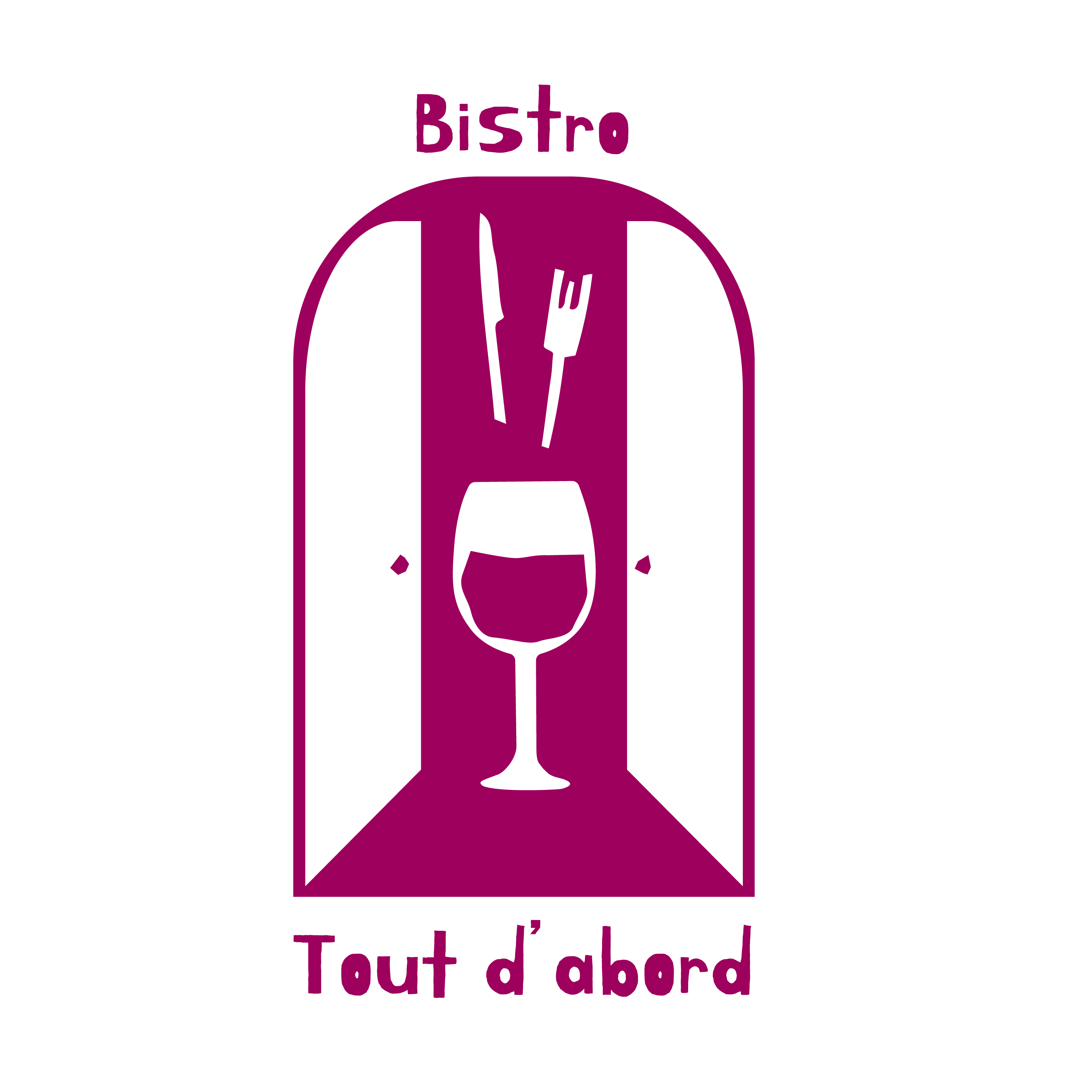 【課題/ロゴ】ワインビストロ  Tout d'abort 様-1
