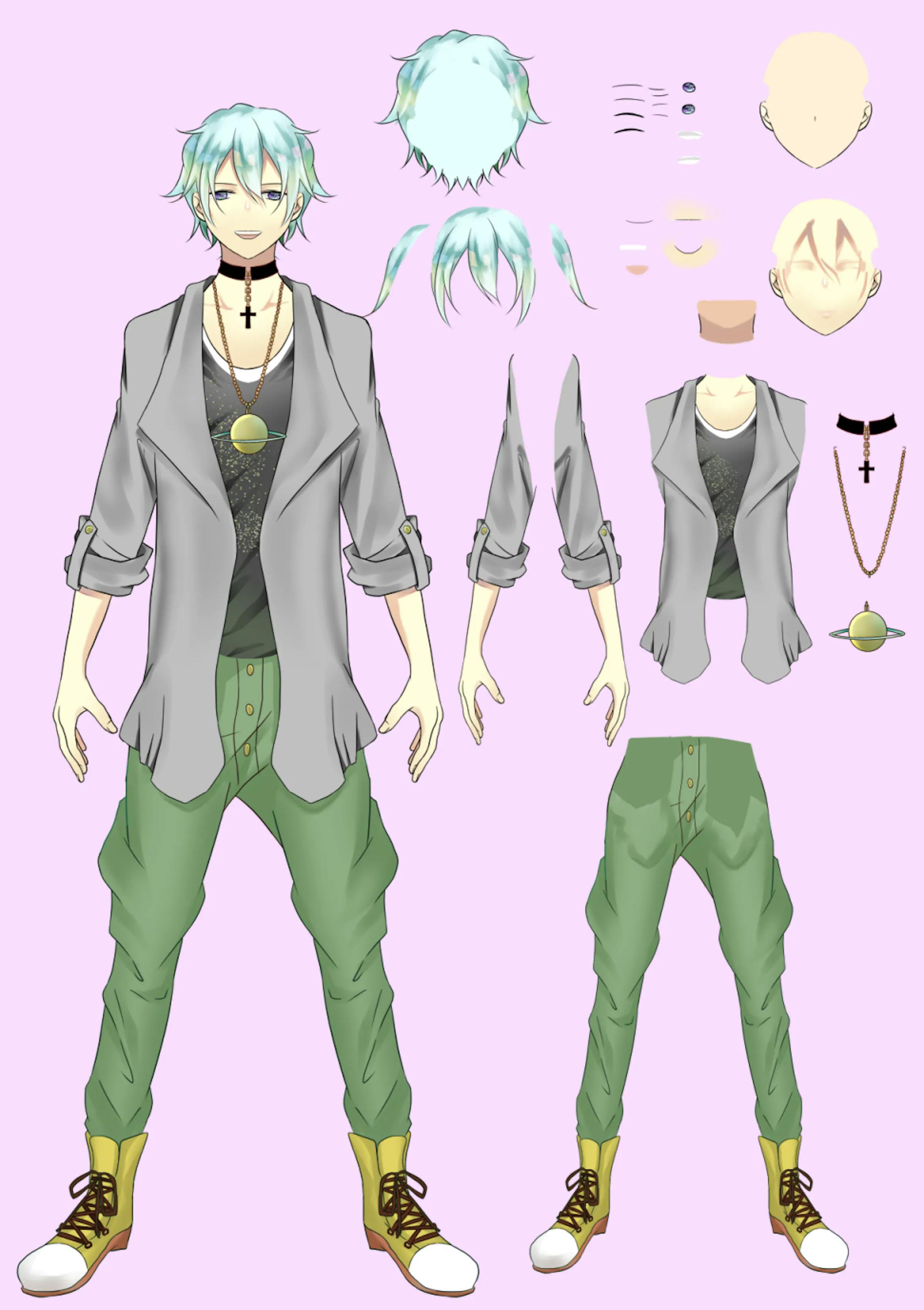 パーツ分けイラスト パーツ分けイラスト