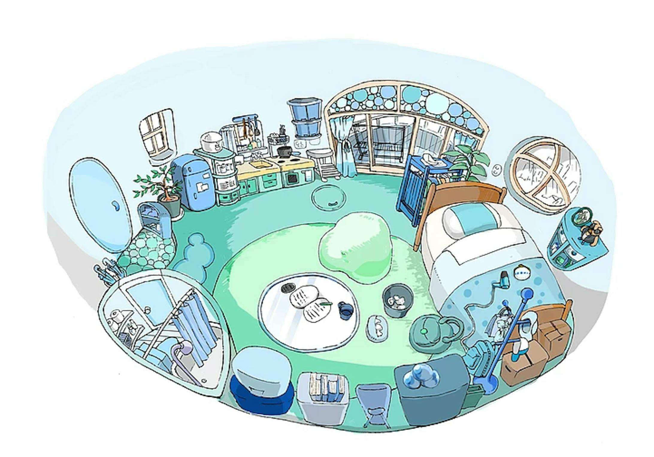 丸い部屋 丸い部屋