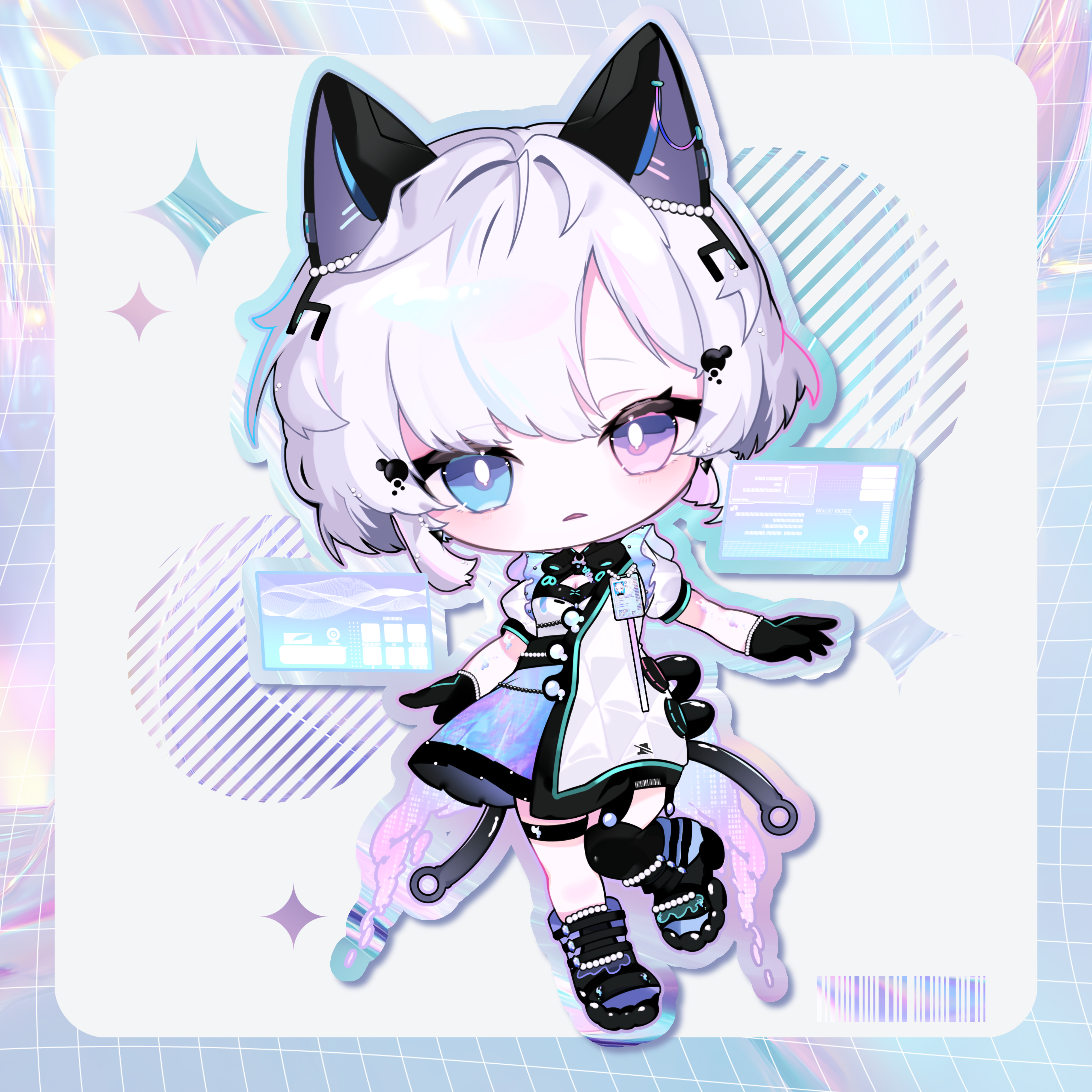 【WORK】識瀬ヌル様 SDイラスト-1