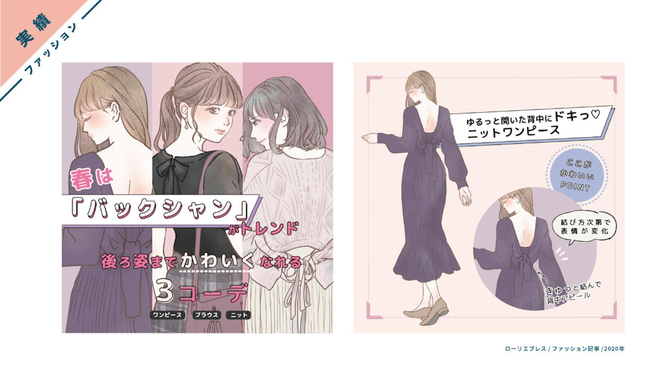 実績 ファッション記事の挿絵 実績 ファッション記事の挿絵
