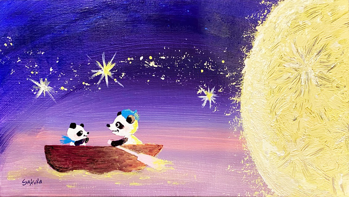 アナログイラスト：「散歩」-1