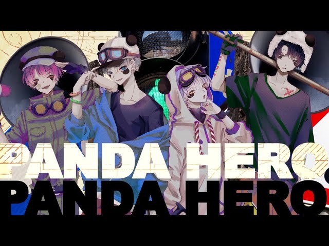 【オリジナルMV】パンダヒーロー 歌ってみた【4人で歌ってみた】