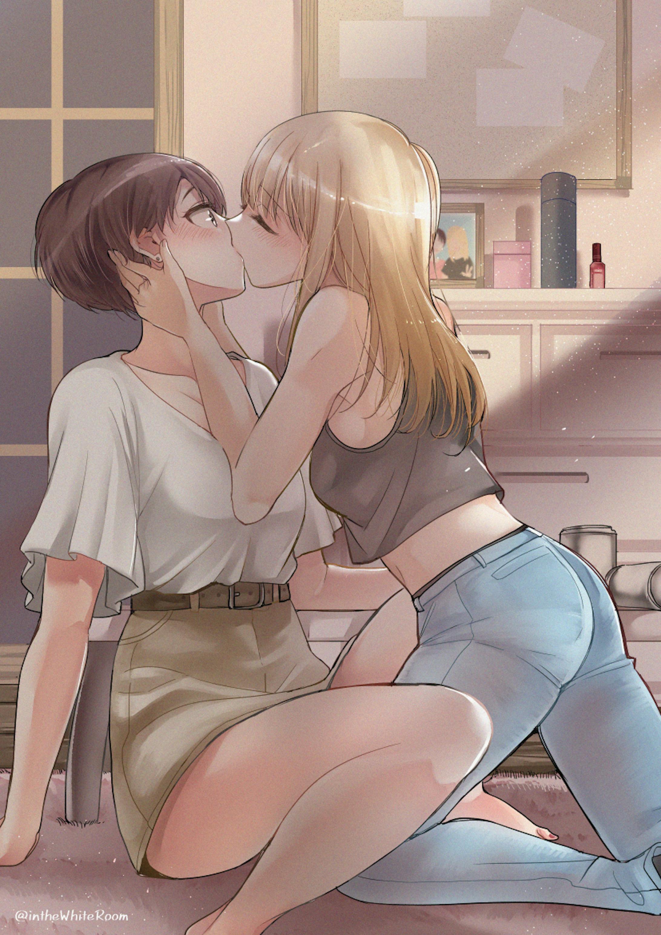酔った勢いでキスする百合 酔った勢いでキスする百合