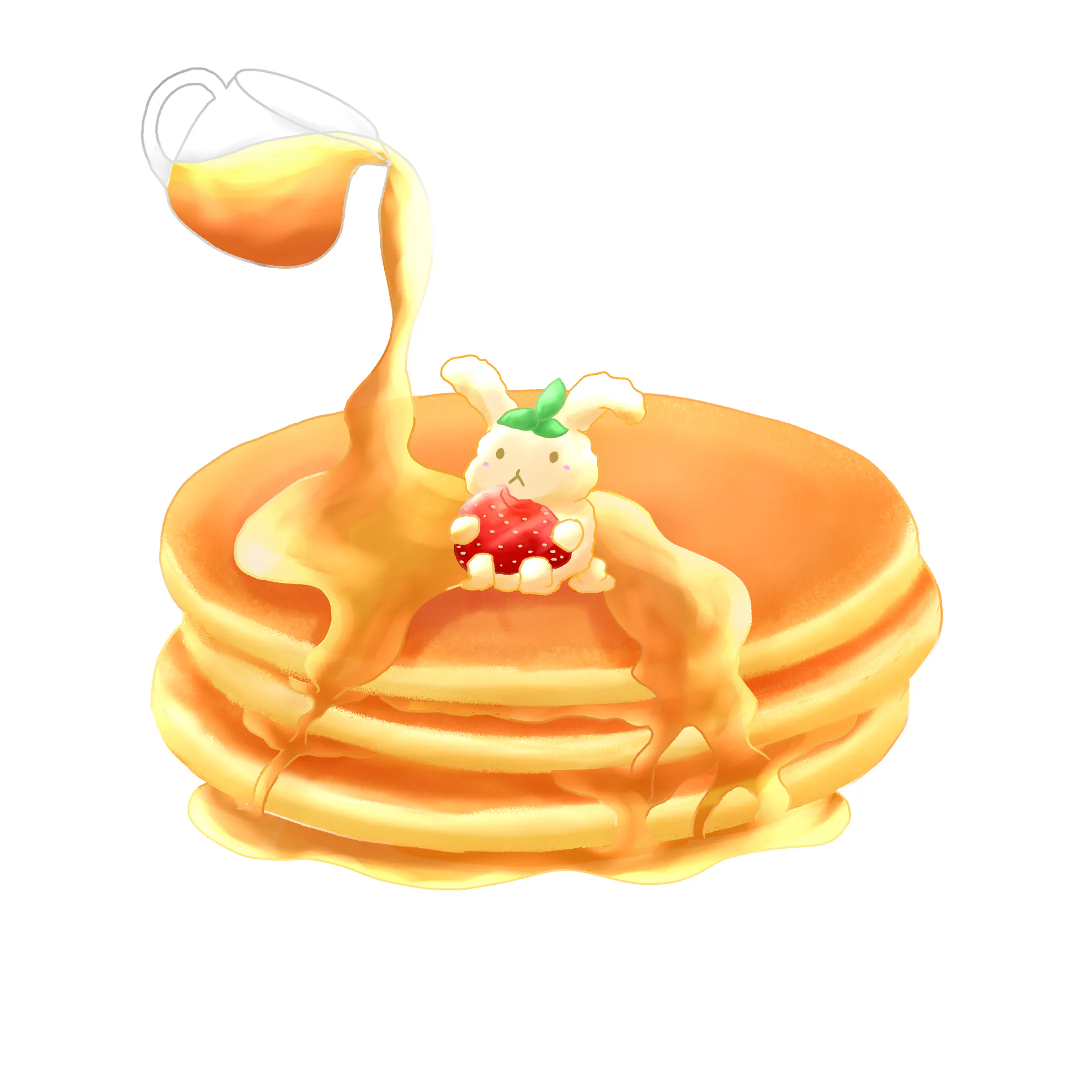 動物と食べ物イラスト