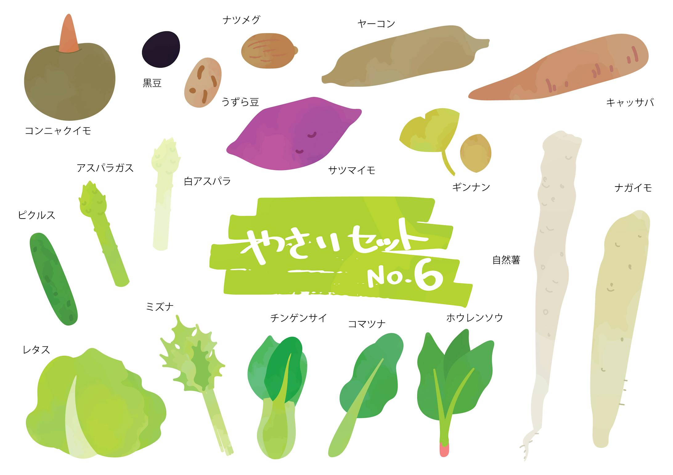 野菜・フルーツイラストセット-6