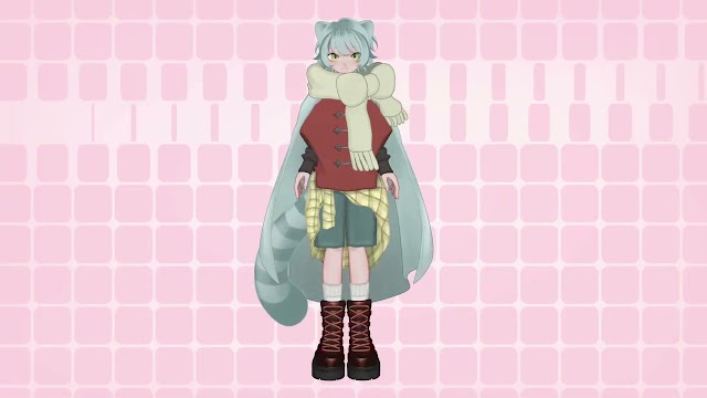 Live2Dモデル「エフ」