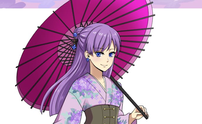 和傘と袴