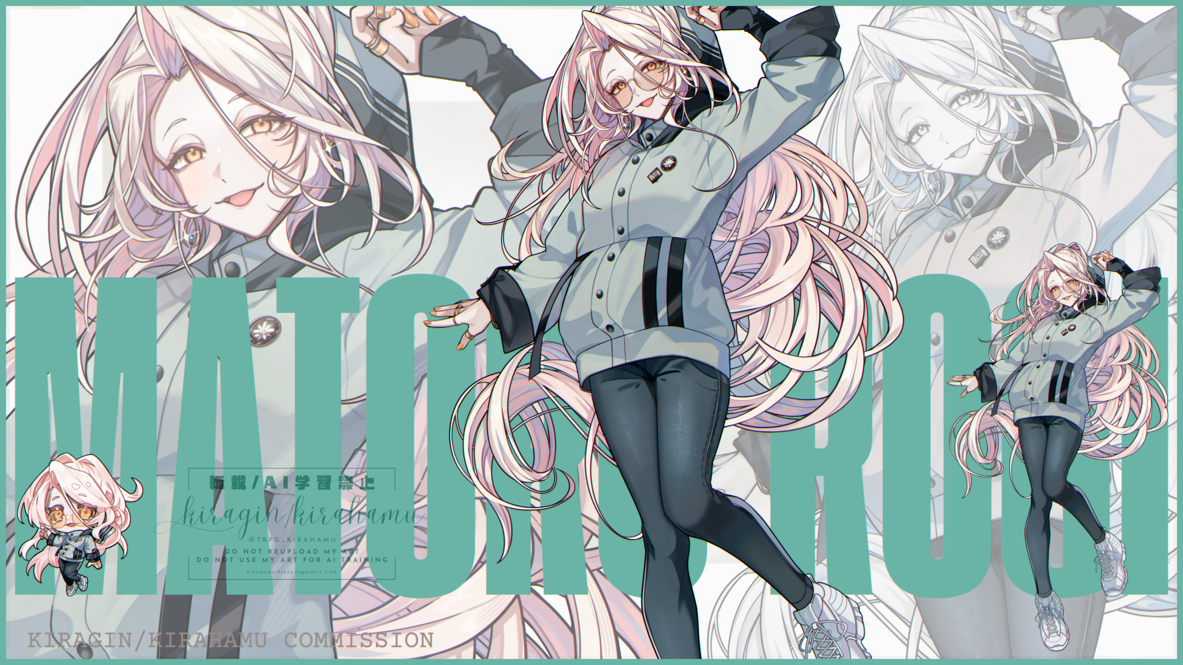 【委託】真瀞ろぎ様配信＆グッズスタンディングイラスト-1