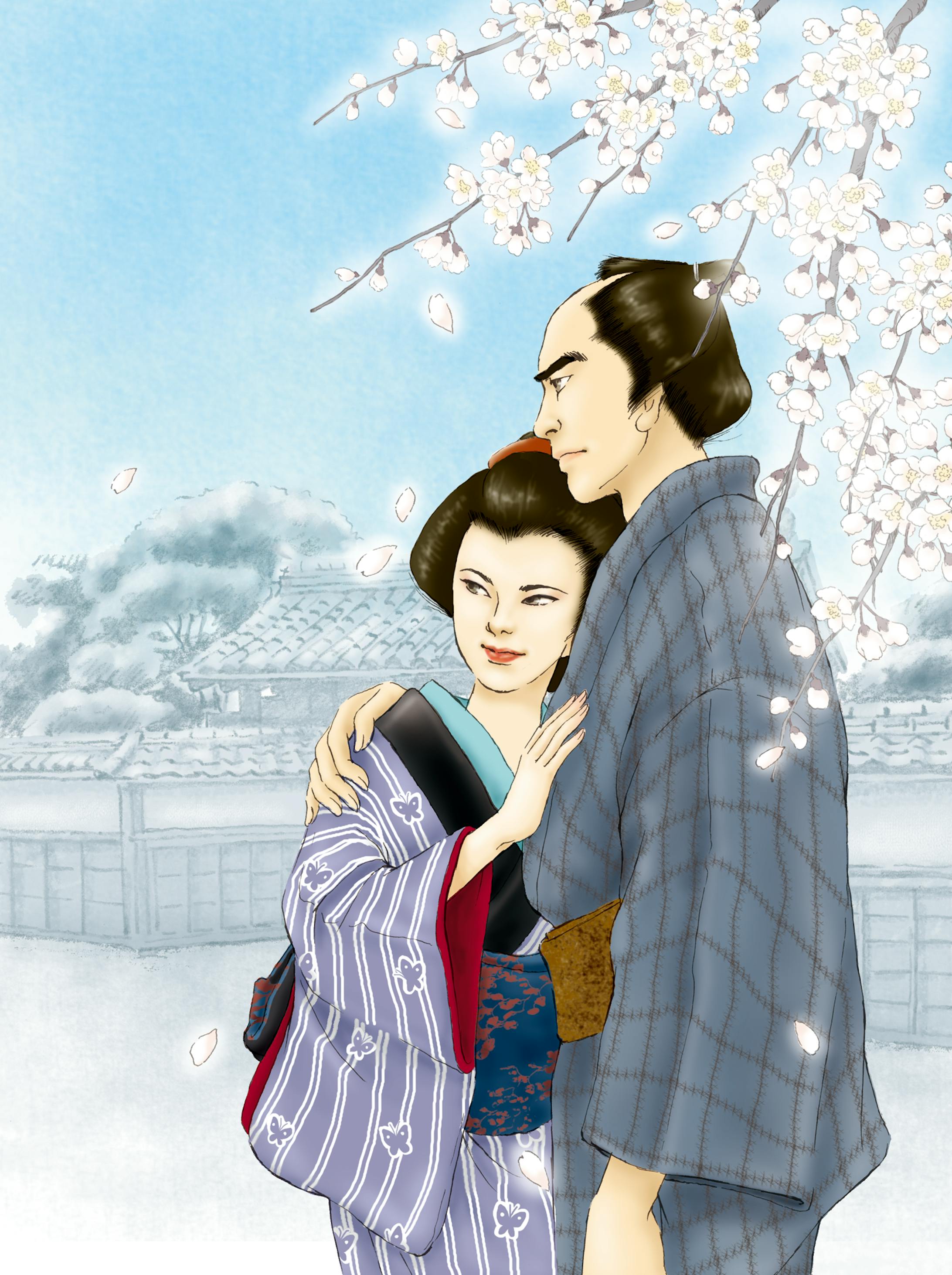 鶴屋南北隠密控シリーズ　装画-1