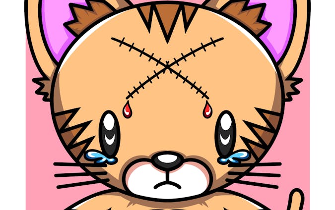 "Crying Cat"(scar ver.)