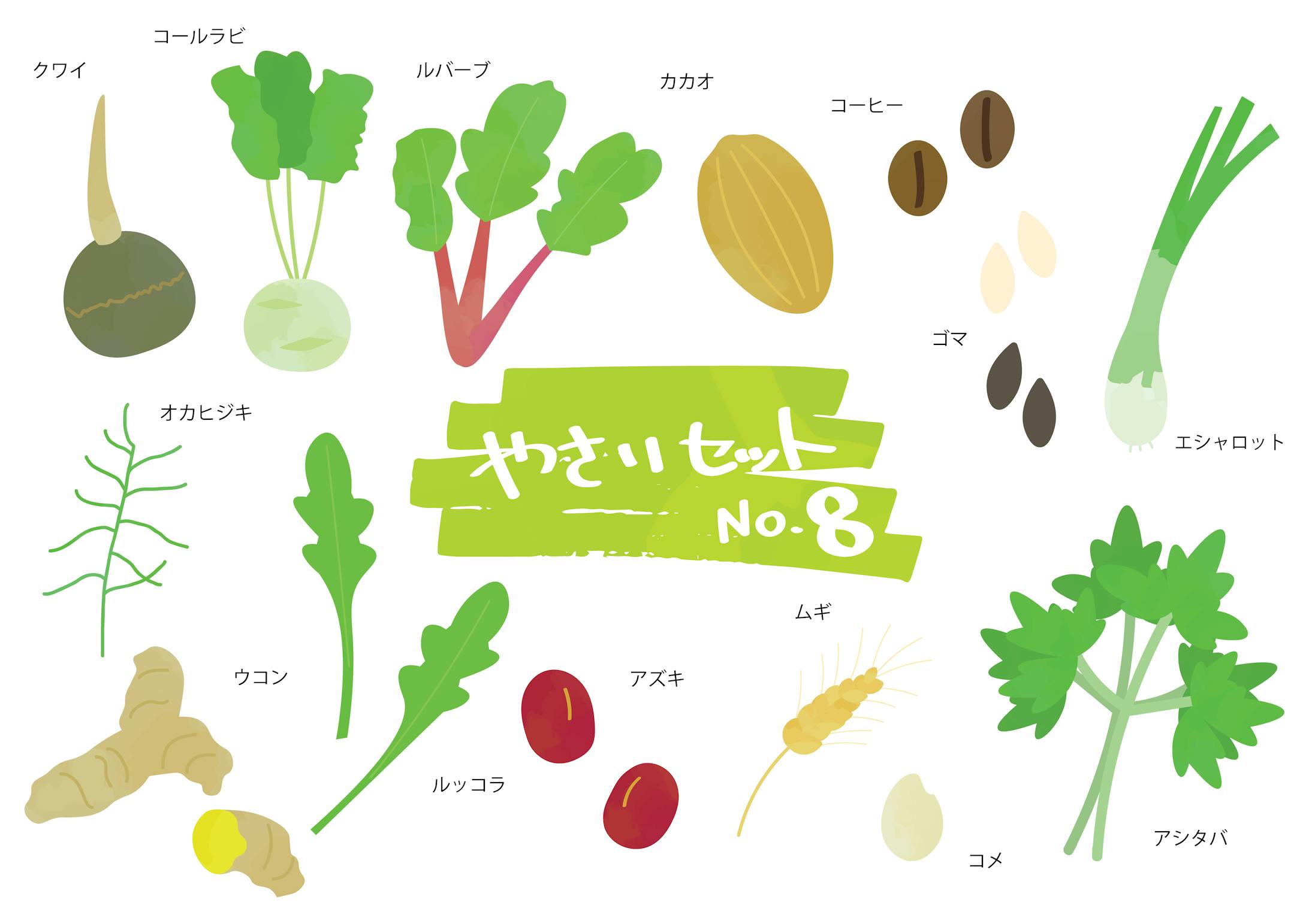 野菜・フルーツイラストセット-8