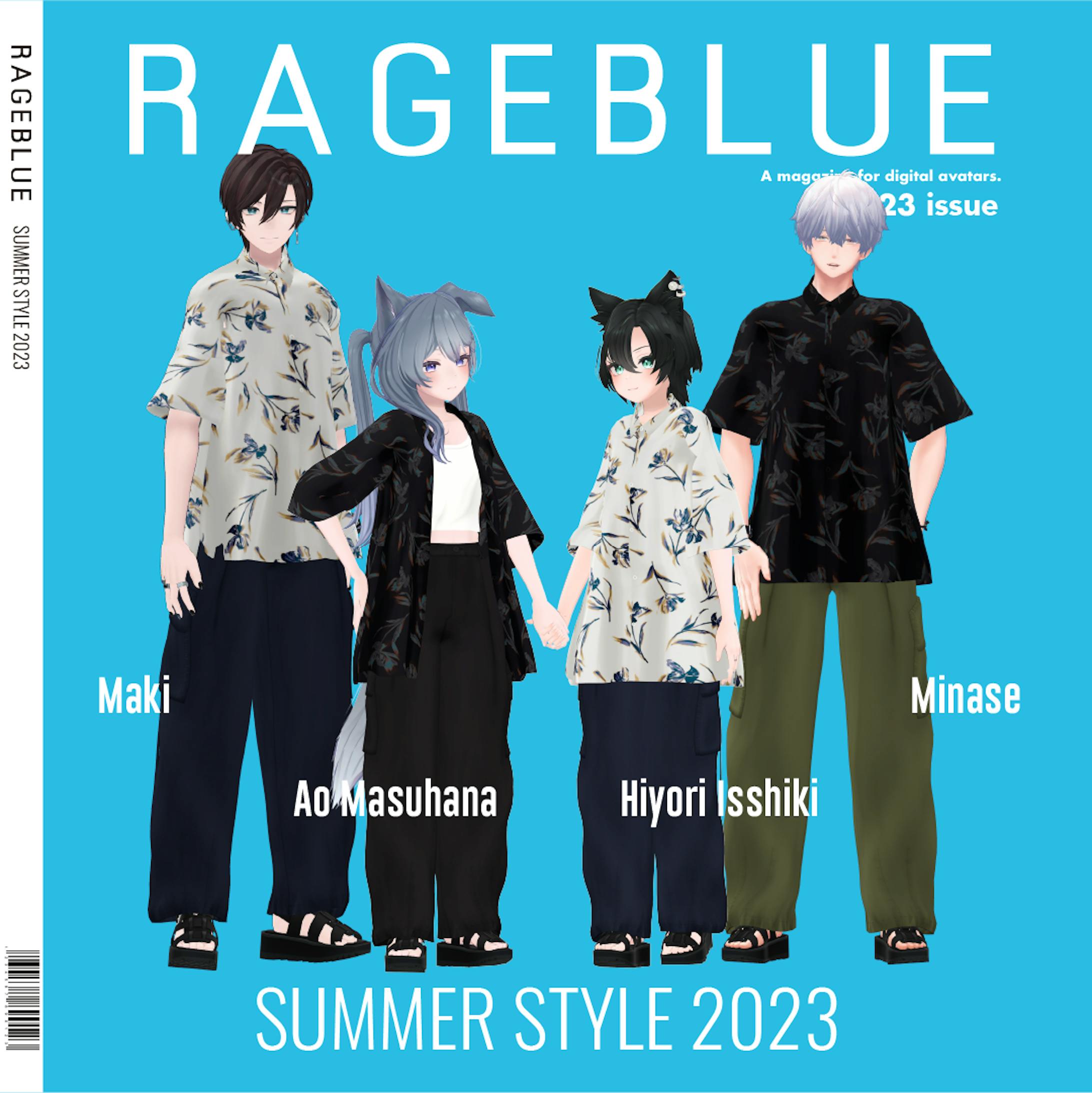 【アンバサダー】.st RAGEBLUE「Flower shirt co-ord」-1