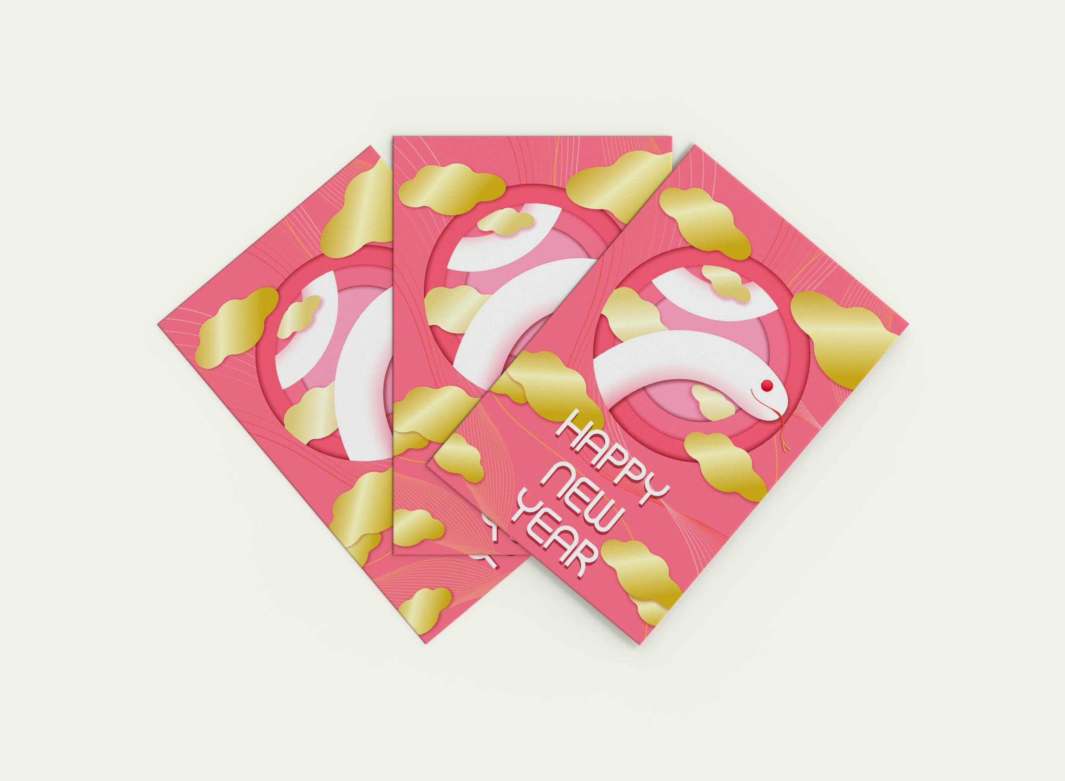 年賀状、ハガキデザイン_巳年-1