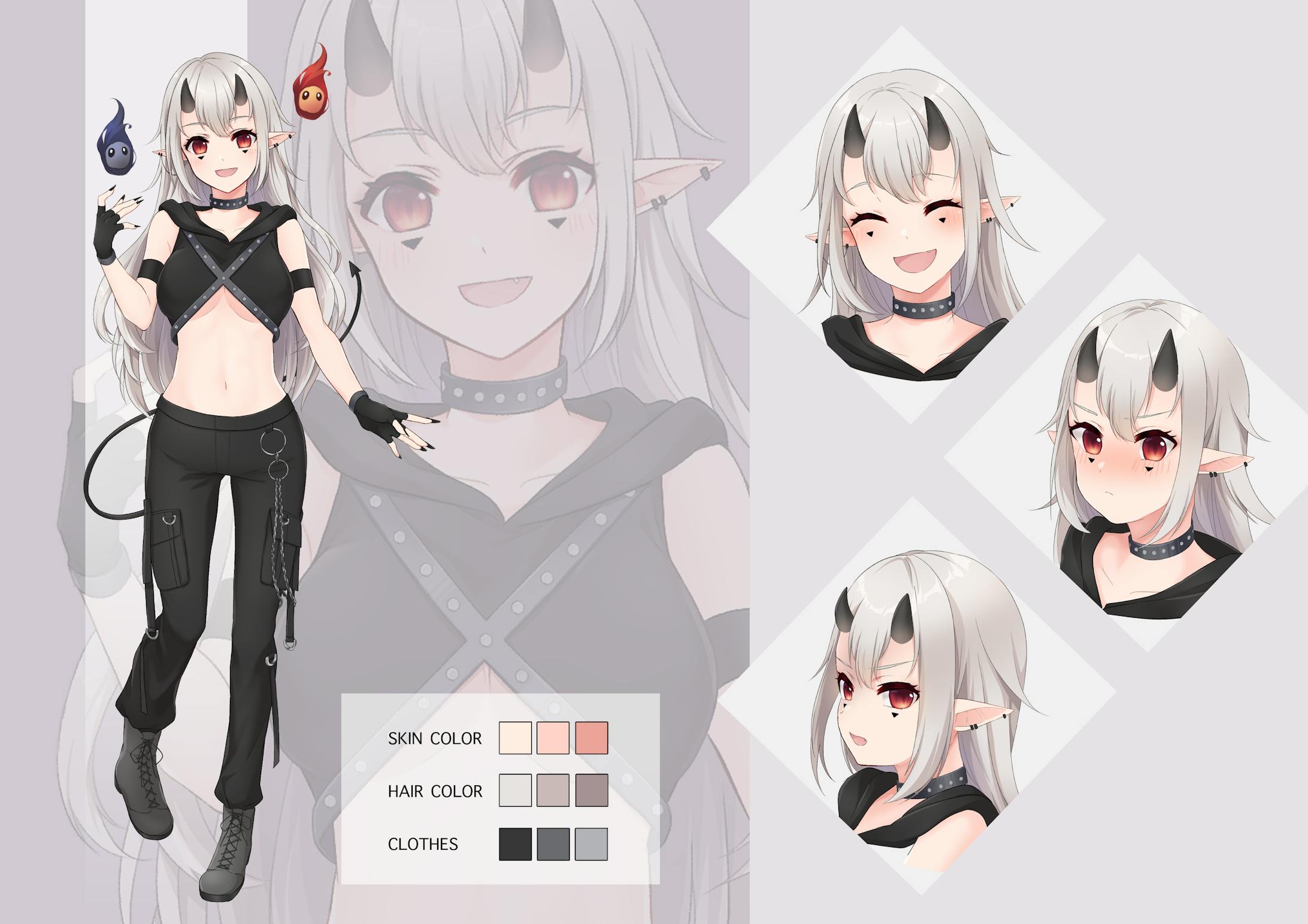 【Skeb】立ち絵・表情差分-1