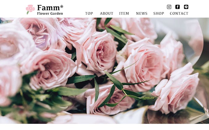 WEBサイトデザイン／Flower shop