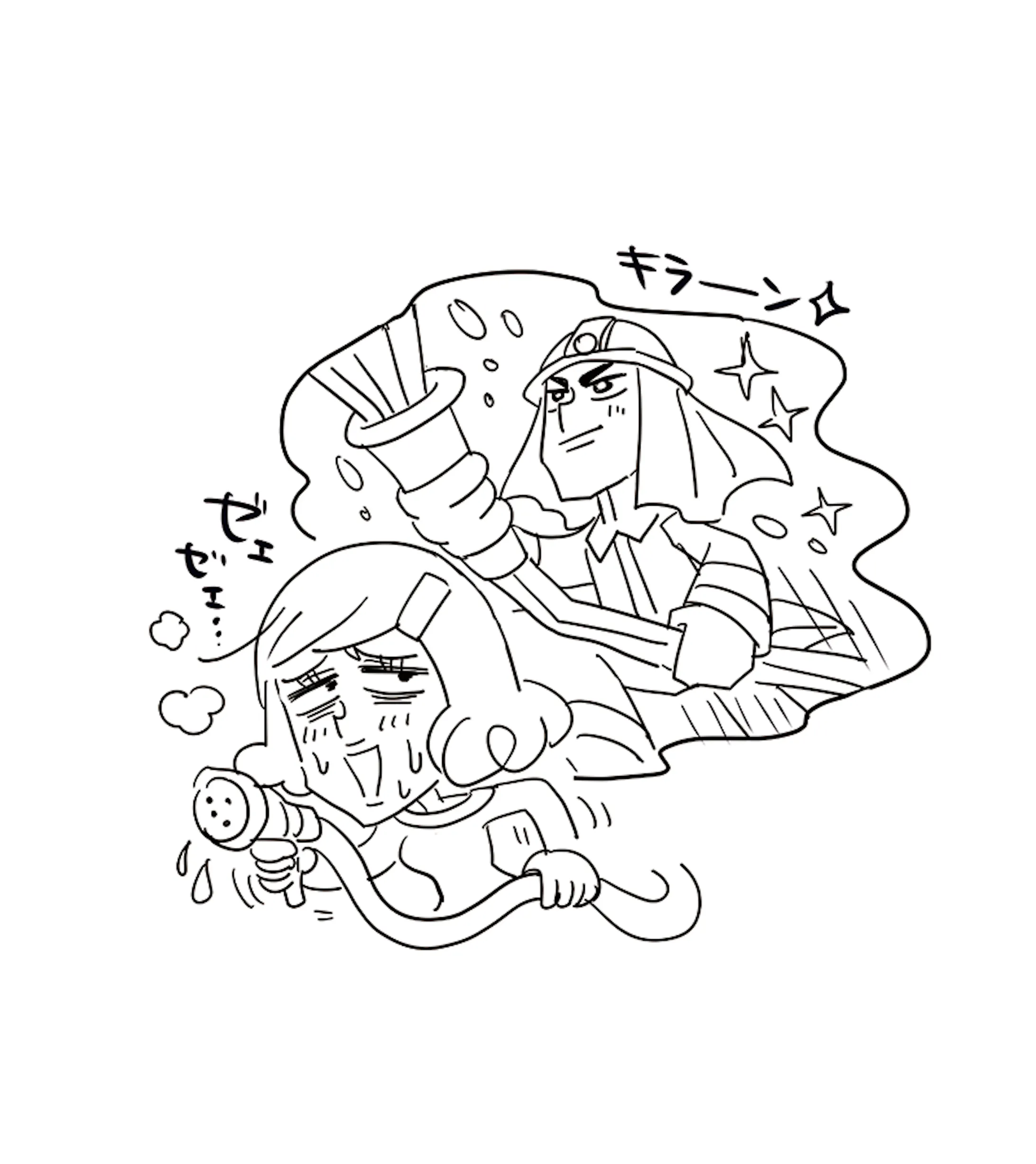 主婦向けギャグ風挿絵イラスト